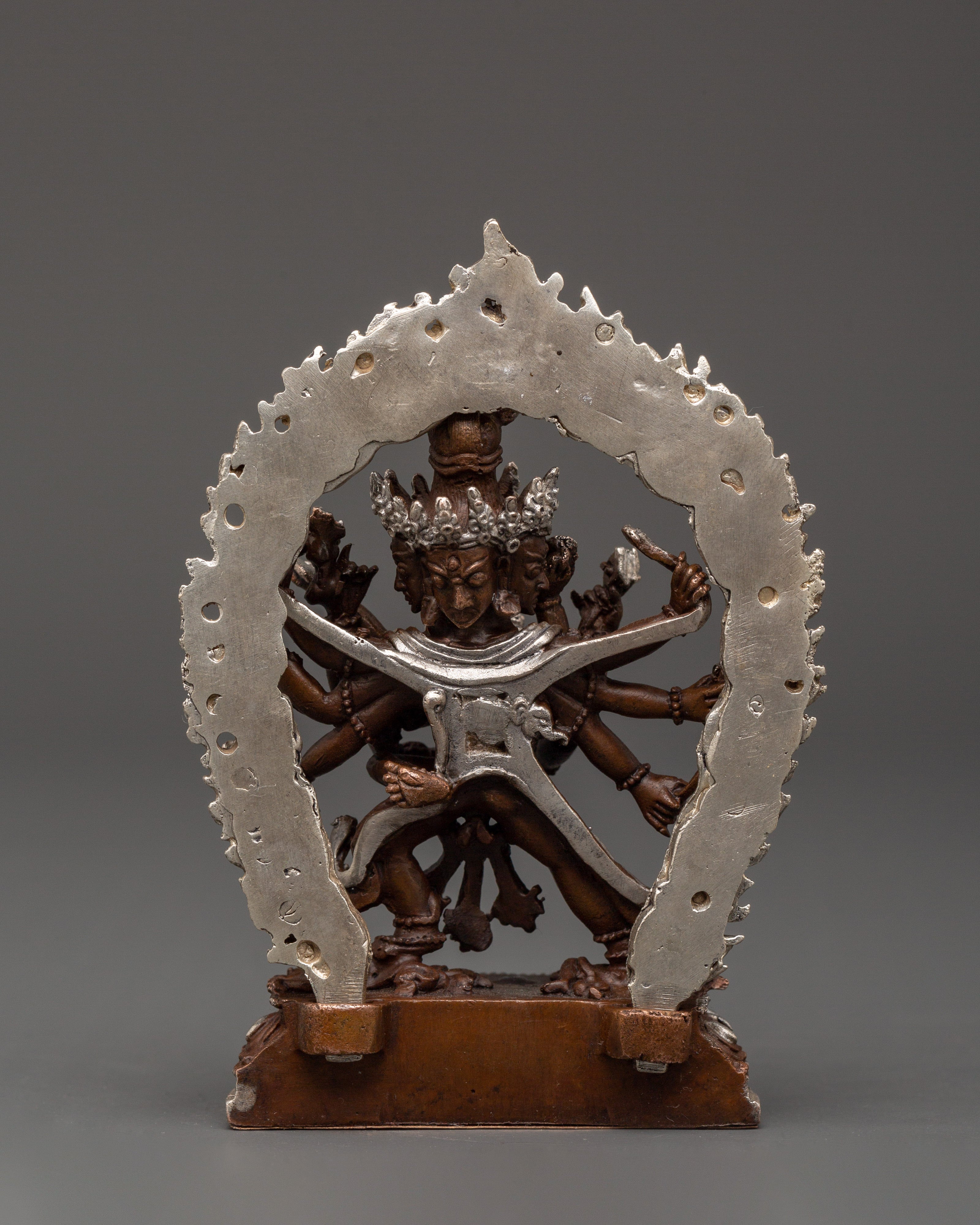Chakrasambhara Copper Statue | Buddhist Deity Sculpture