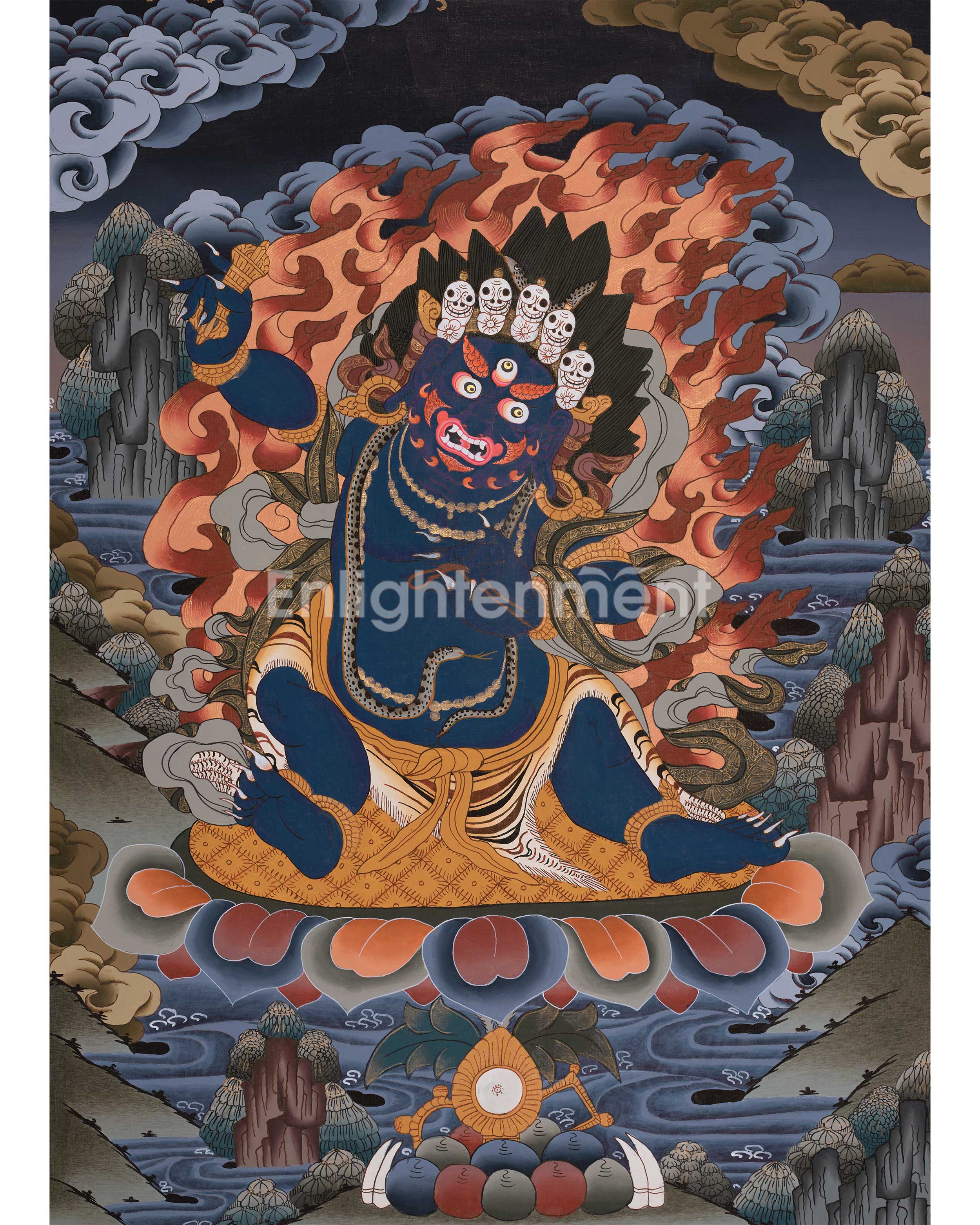 Tibetan Bodhisattva Vajrapani | Symbol of Strength, Protection, and Spiritual Power