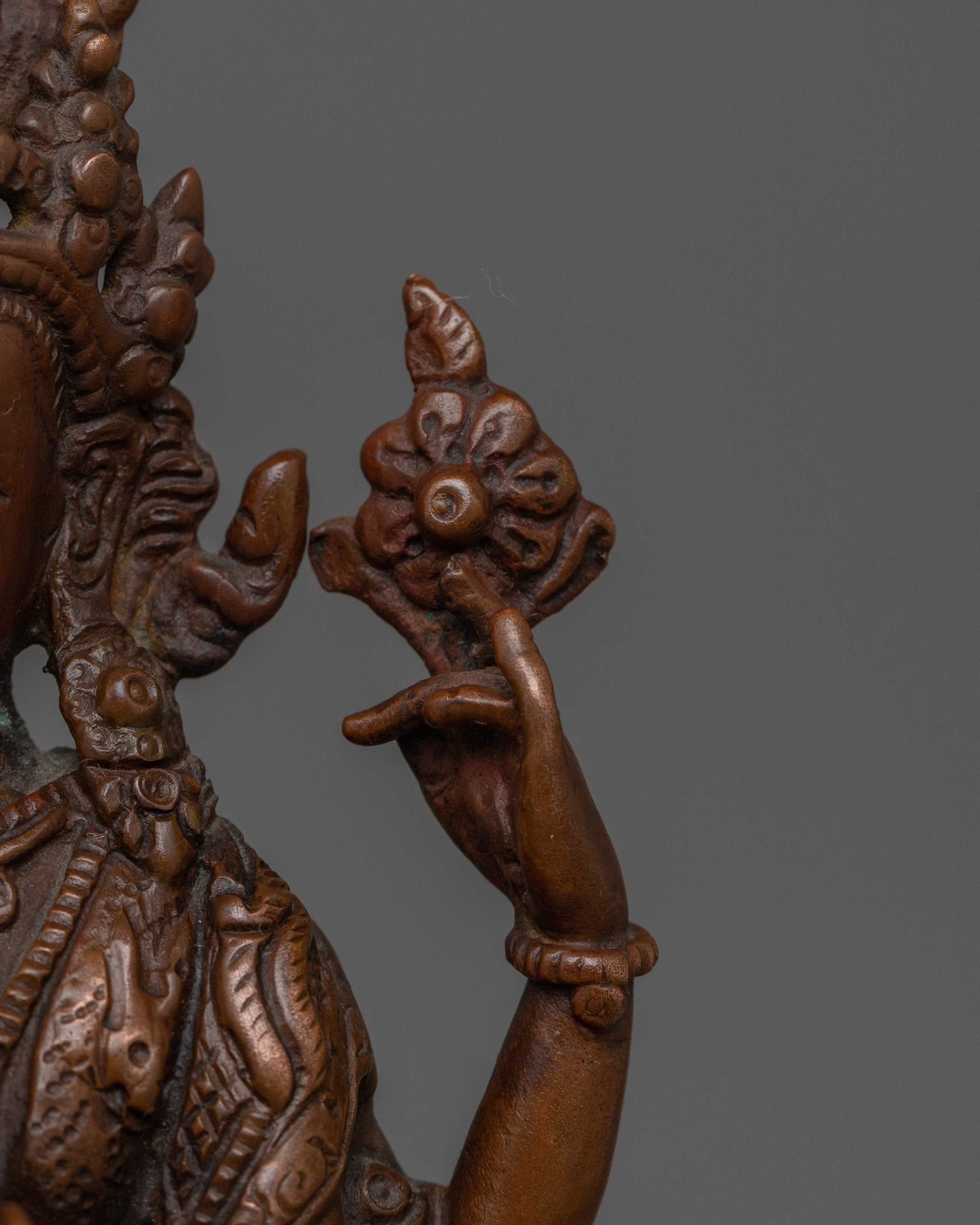 Four Armed Bodhisattva Sculpture | The Great Compassionate One