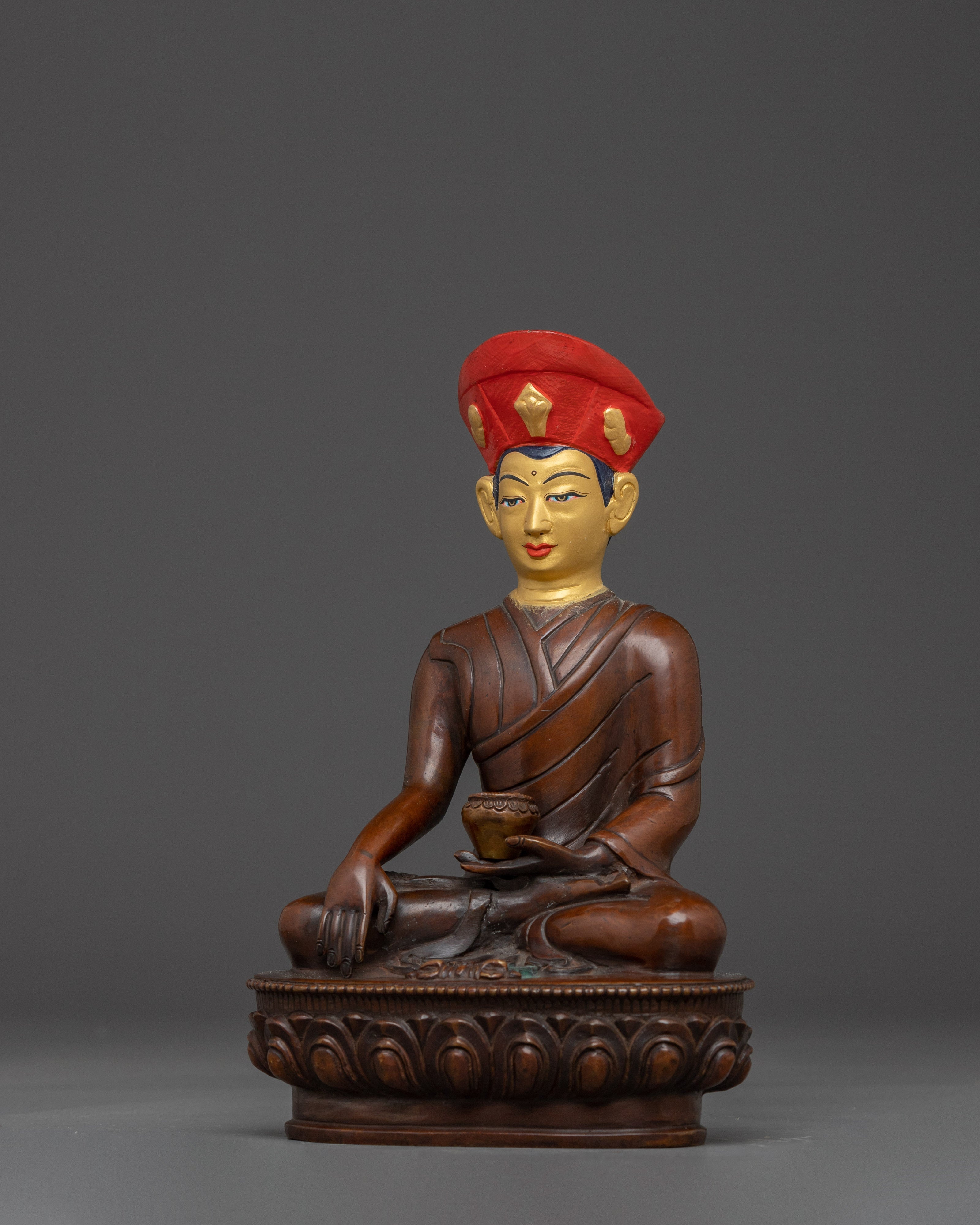 Handcrafted Jigten Sumgon Sculpture | Tibetan Buddhist Deity
