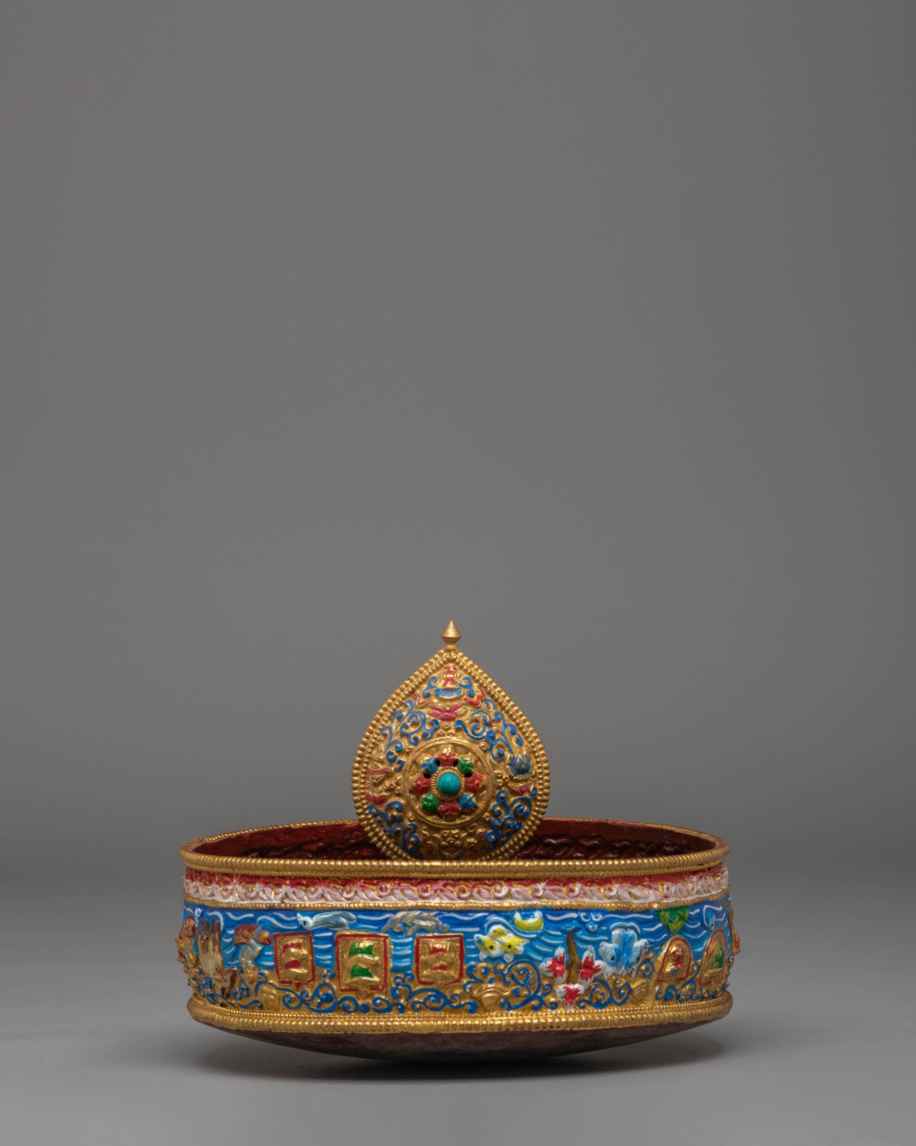 Handmade Tibetan Mandala Offering | Sacred Spiritual Decor for Meditation