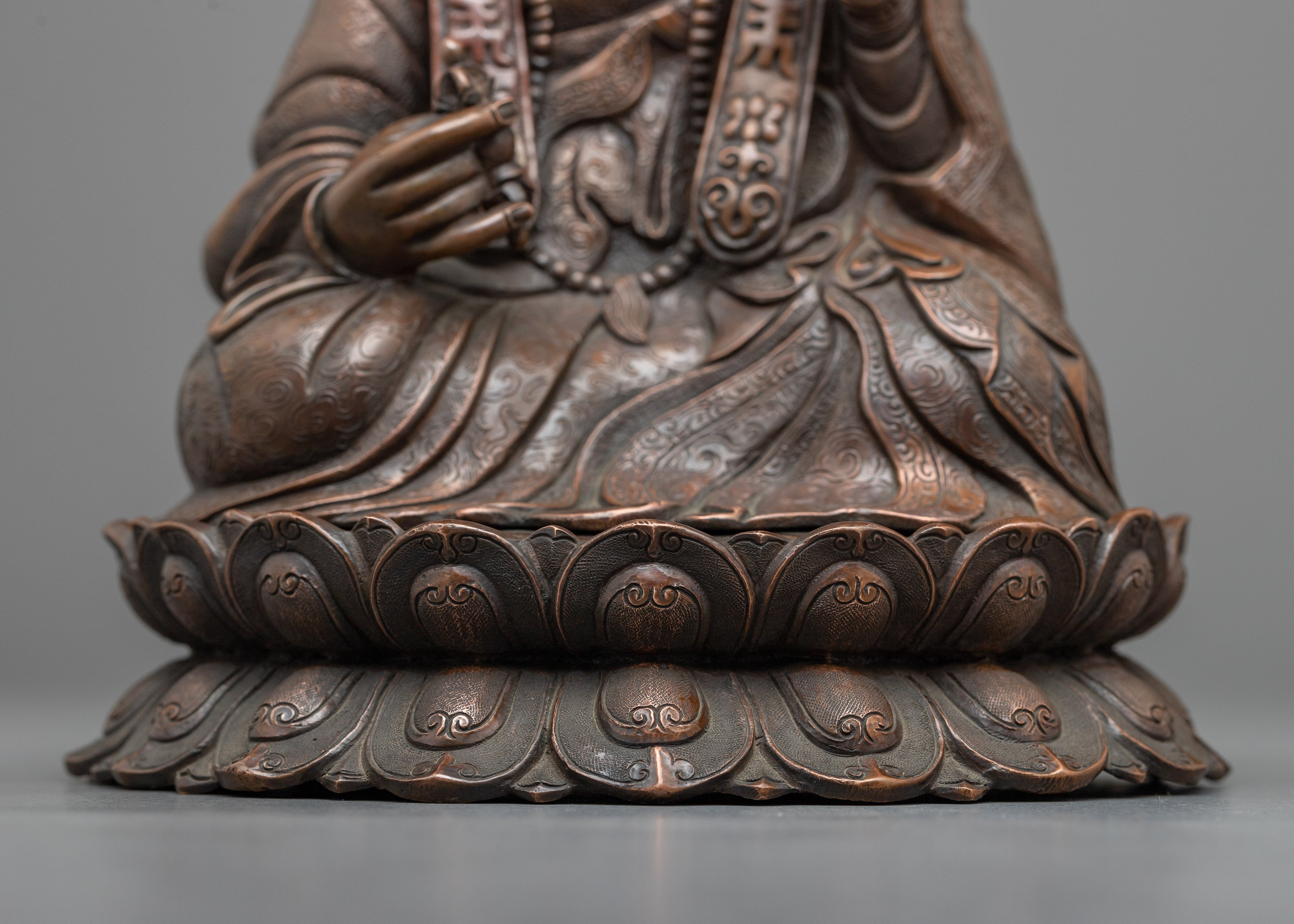 Ksitigarbha Bodhisattva Statue | Embrace Serenity with our Oxidized Sculpture