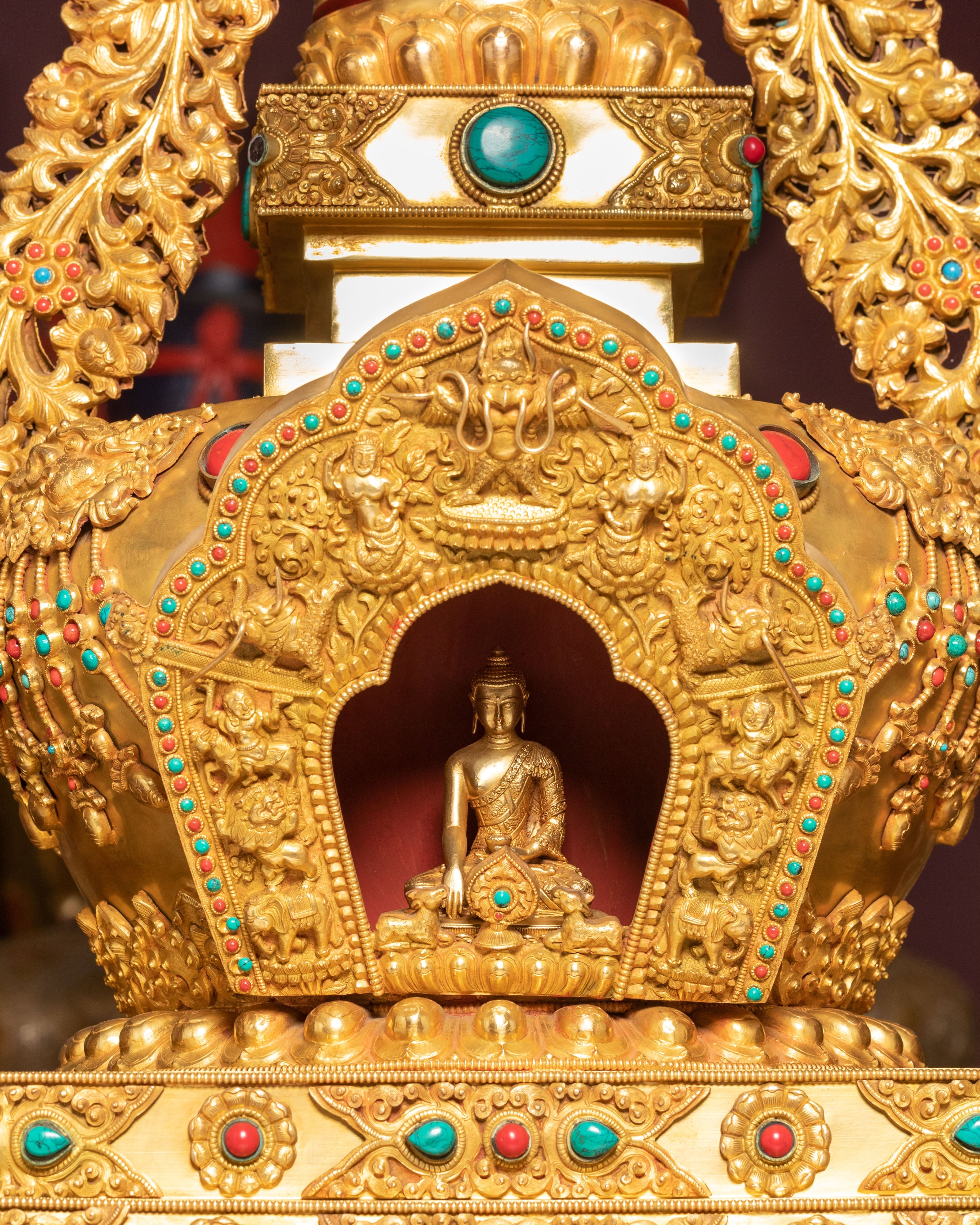 Large Golden Stupa | Path to Enlightenment