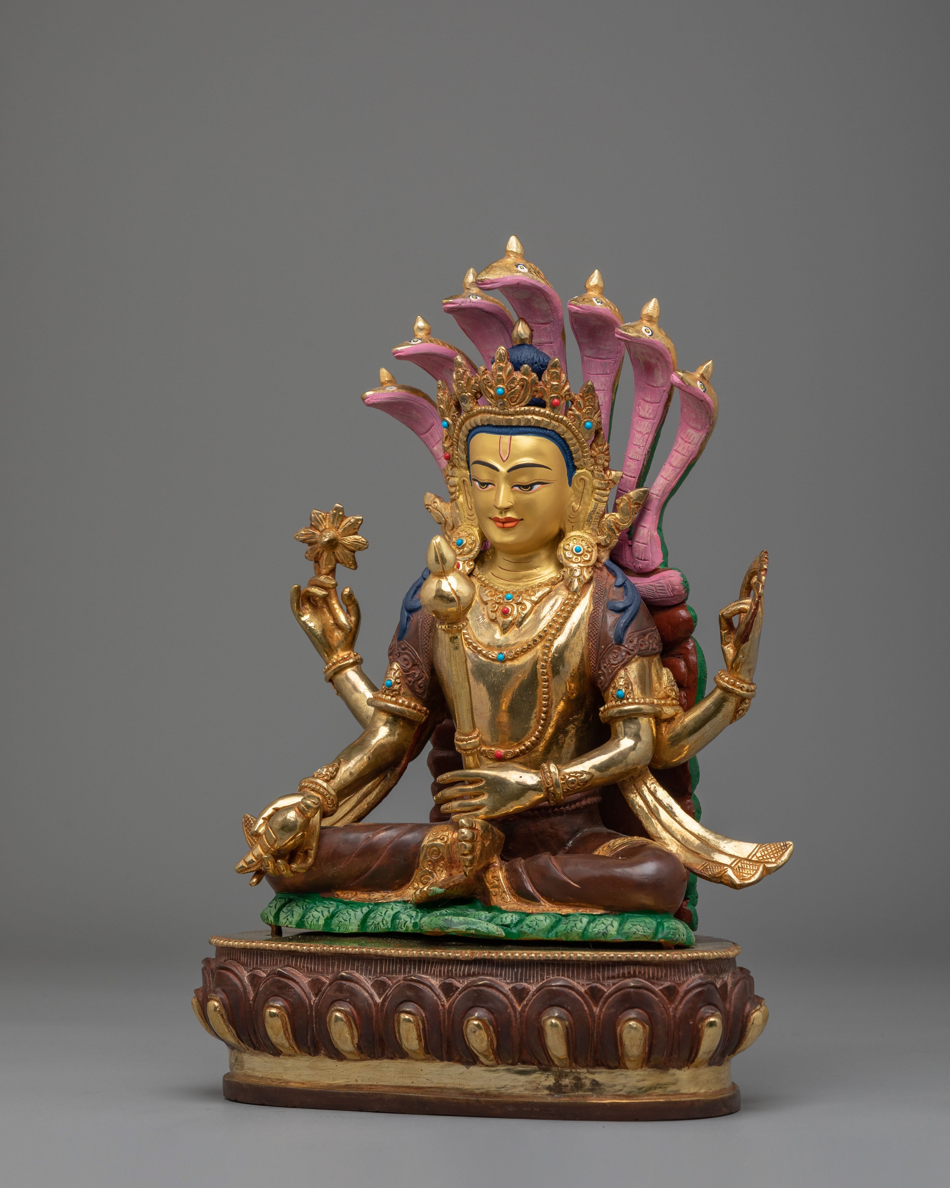 Traditional Bishnu Altar Statue | Spiritual Home Decor