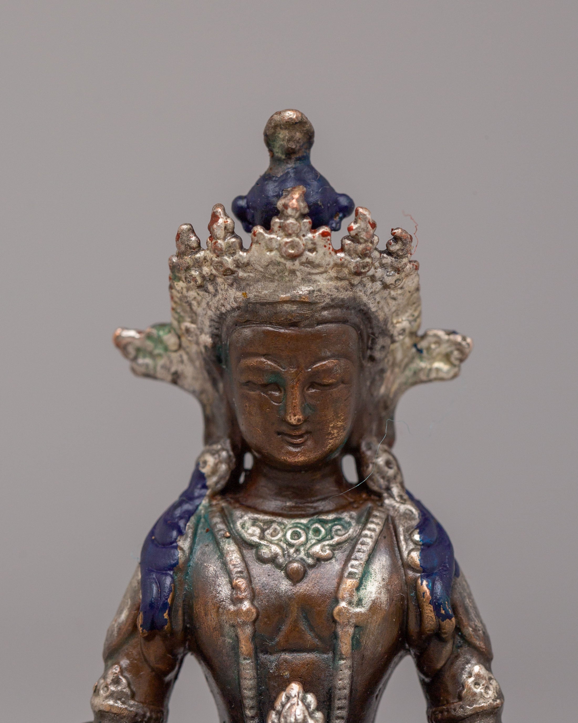 Himalayan Amitayus Altar Statue | Meditation & Spiritual Growth
