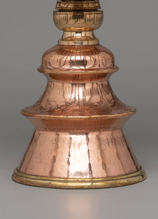 Handcrafted Copper Butter Lamp | Tibetan Light Offering Lamp for Rituals