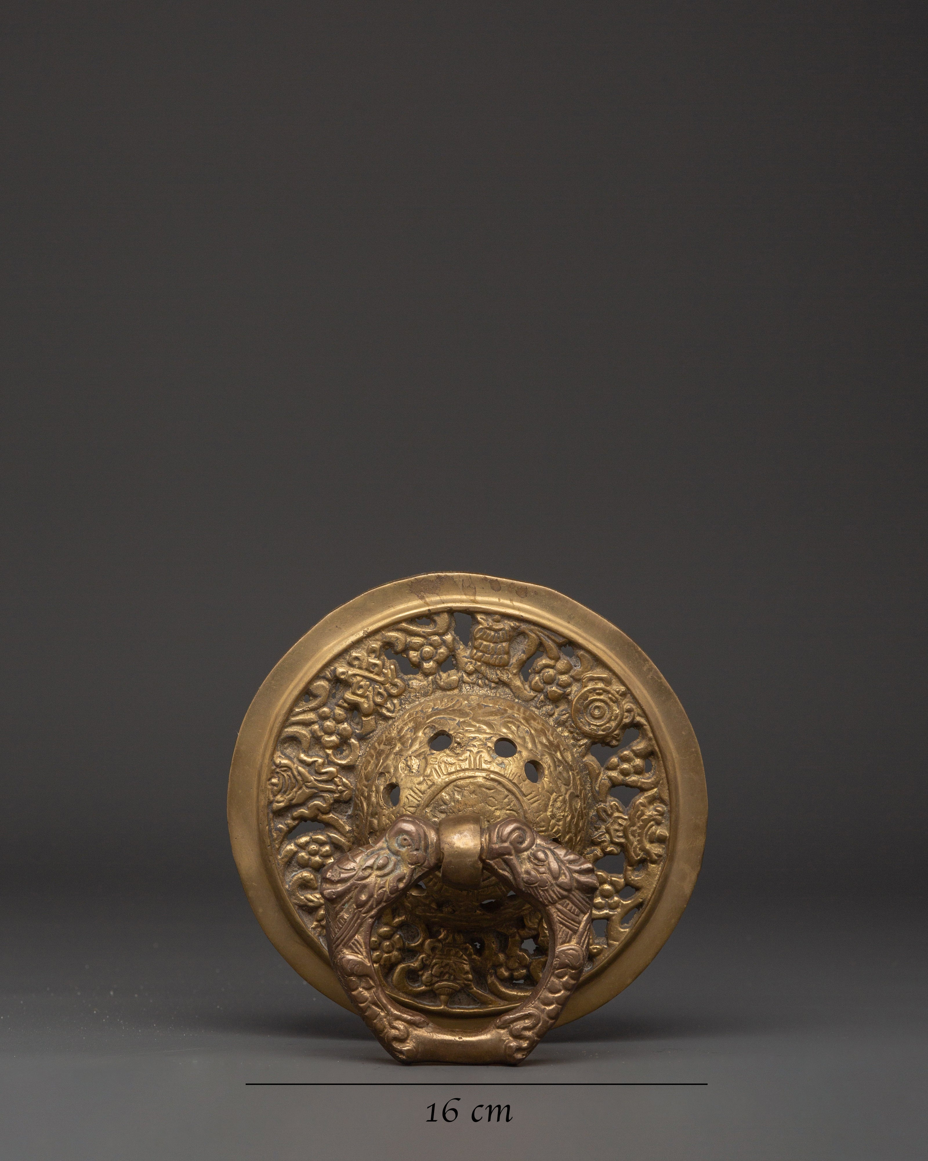 Handcrafted Brass Door Knocker Set | Entrance Door Decor