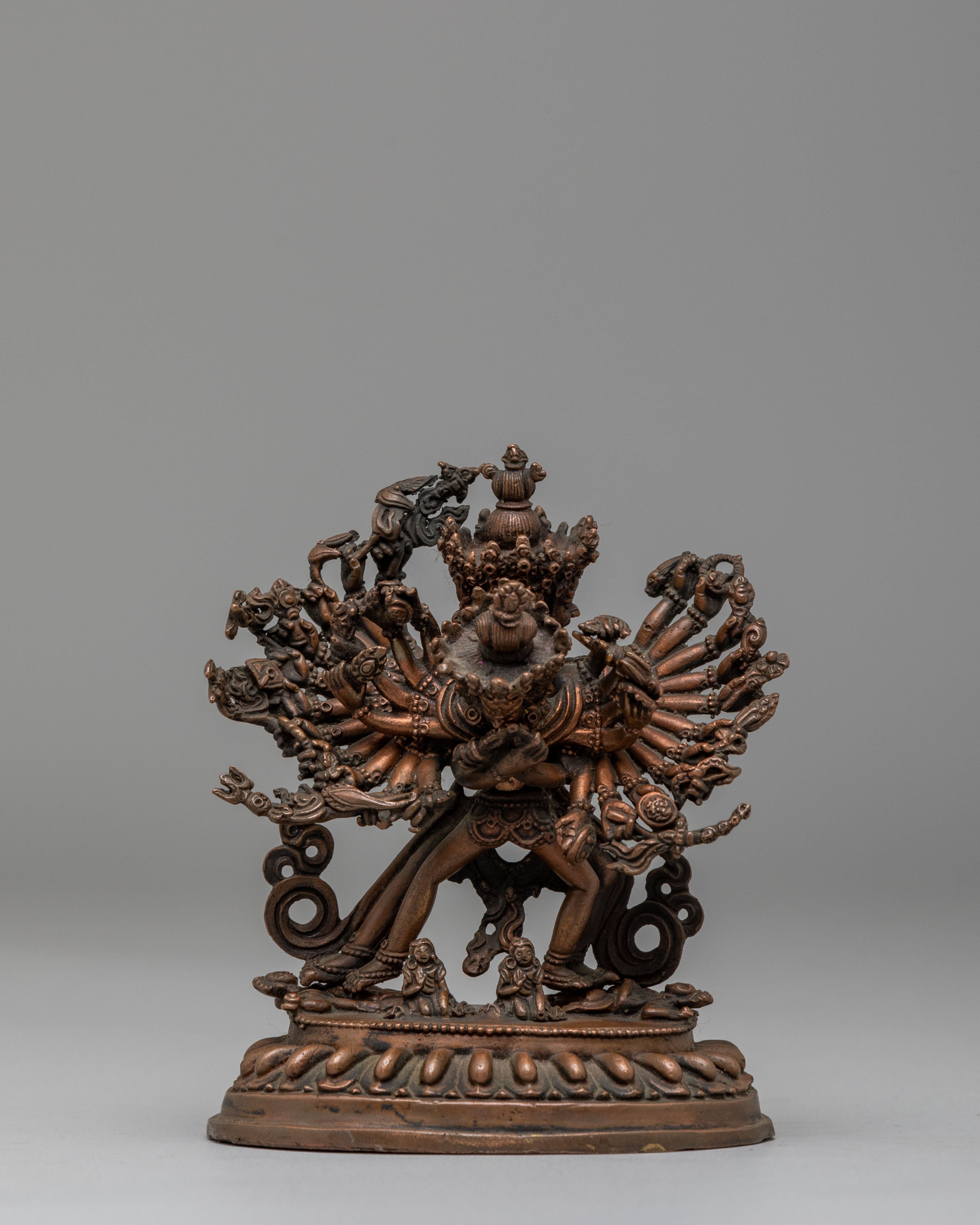 Himalayan Kalachakra Sculpture | Buddhist Kalachakra Deity Figurine
