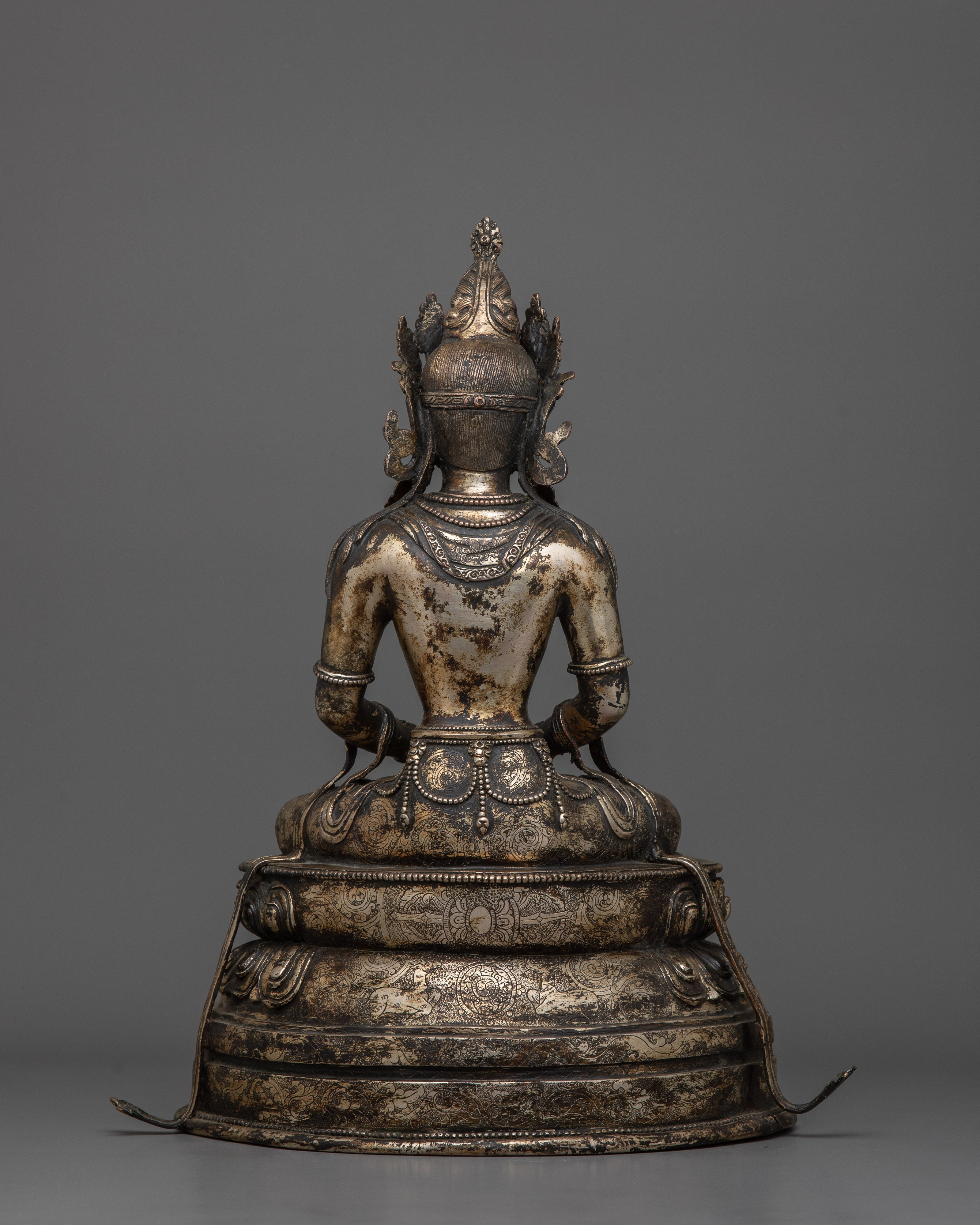 Old Himalayan Treasure Amitabha Buddha Statue | Buddha of Infinite Light