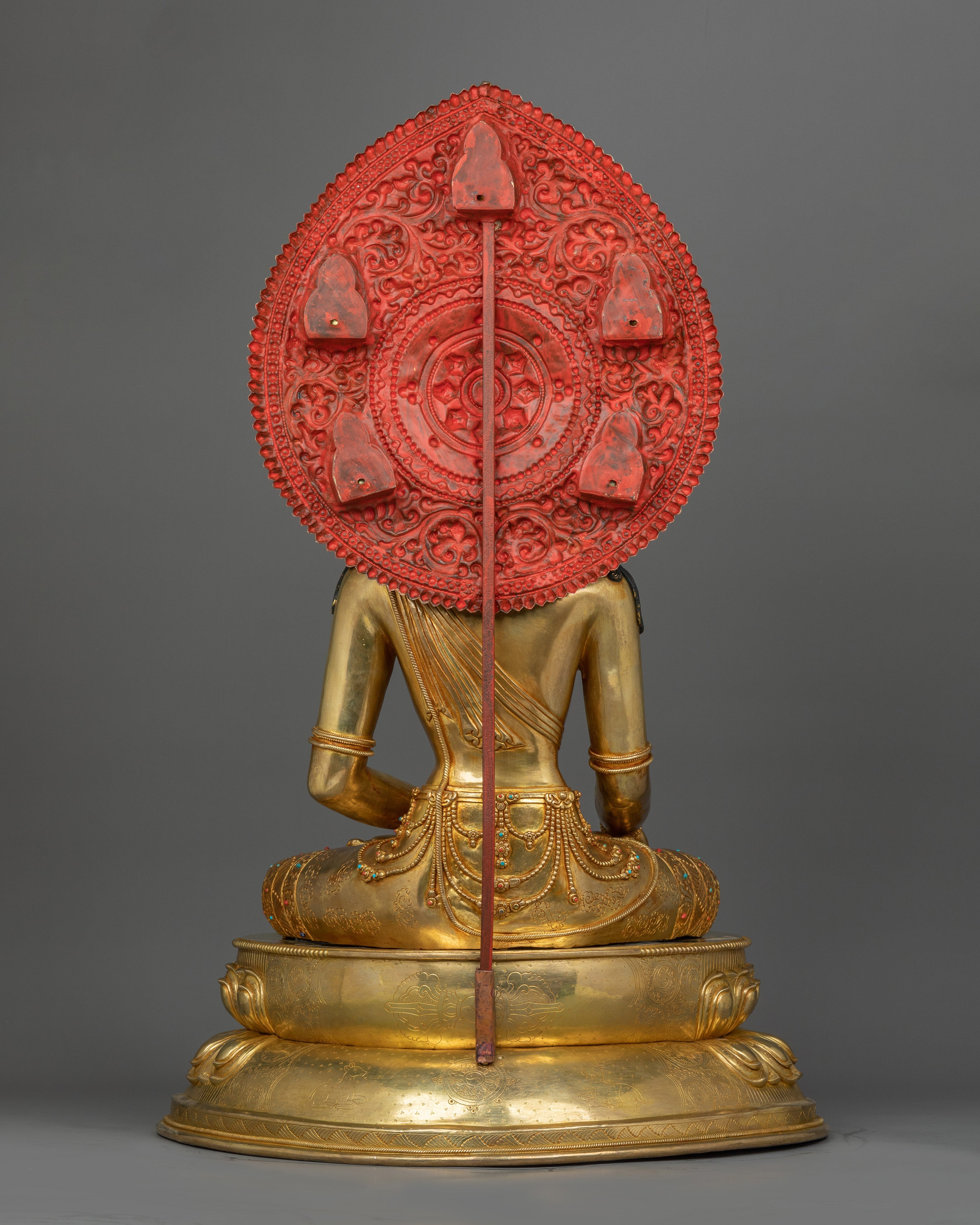 Enlightened Shakyamuni Buddha With Beautiful Halo | Traditional Himalayan Art of Tibet