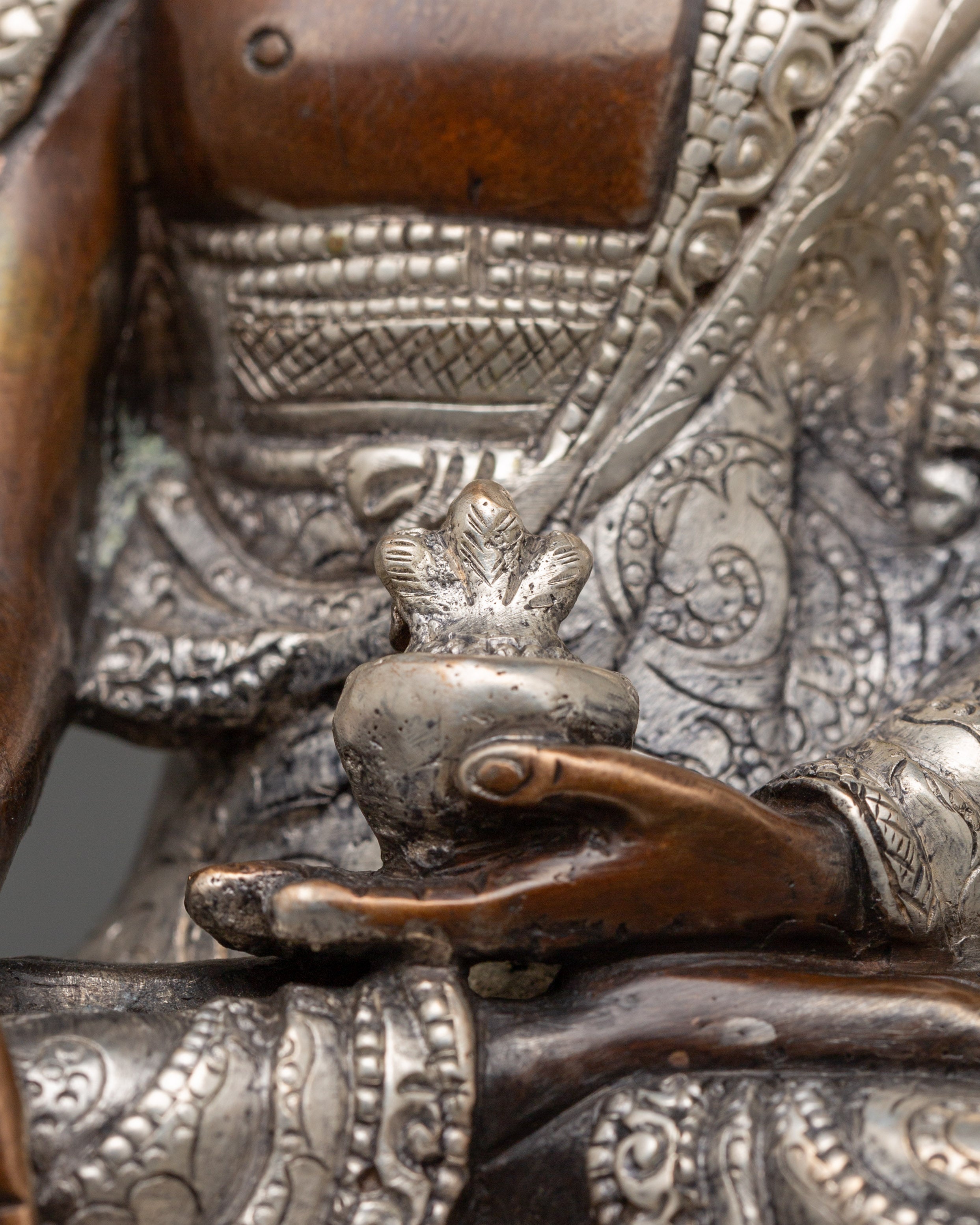 Medicine Buddha Oxidized Statue | Healing Buddha