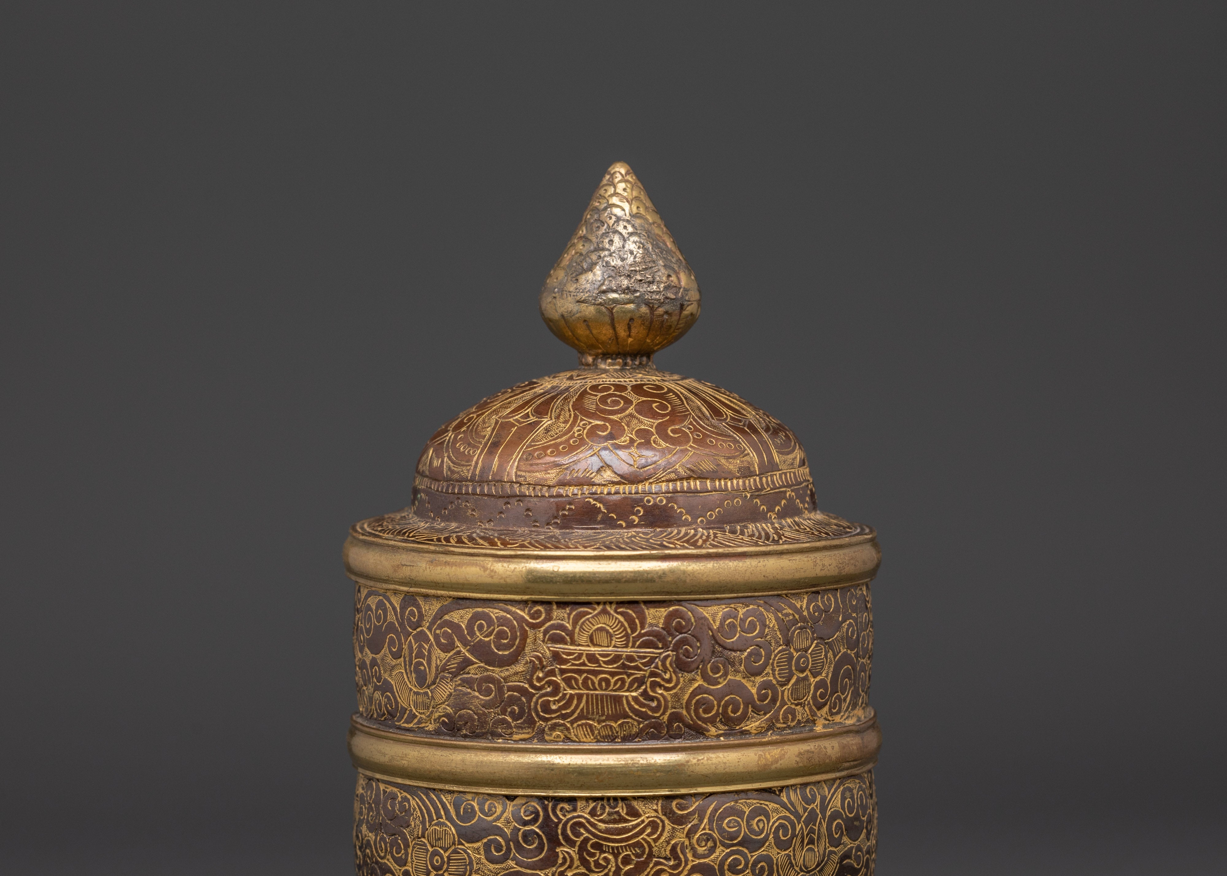Tibetan Ritual Rice Pot | Symbol of Wealth and Prosperity