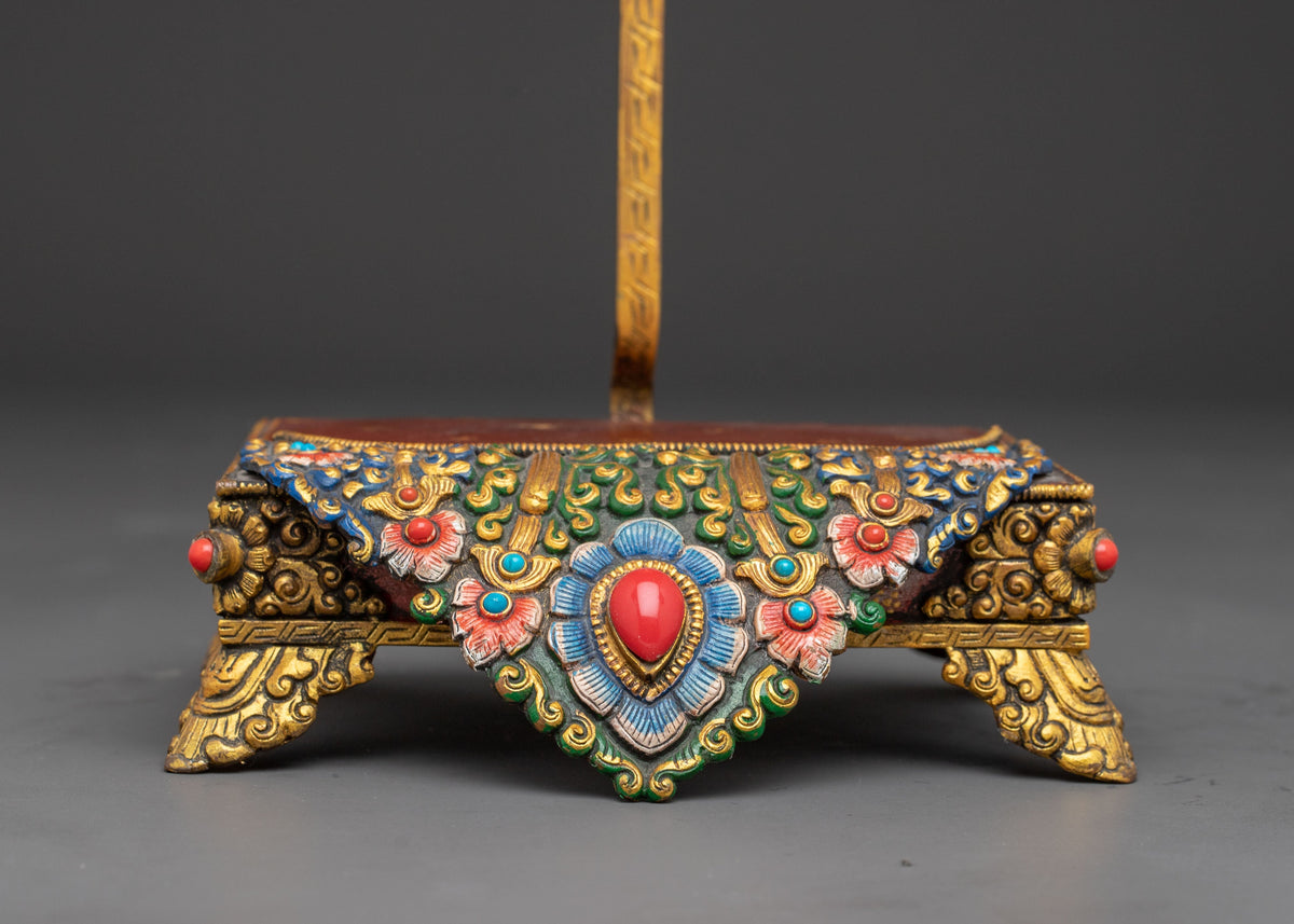 Himalayan Buddhist Throne | Sacred Seat for Deity Statues and Altar