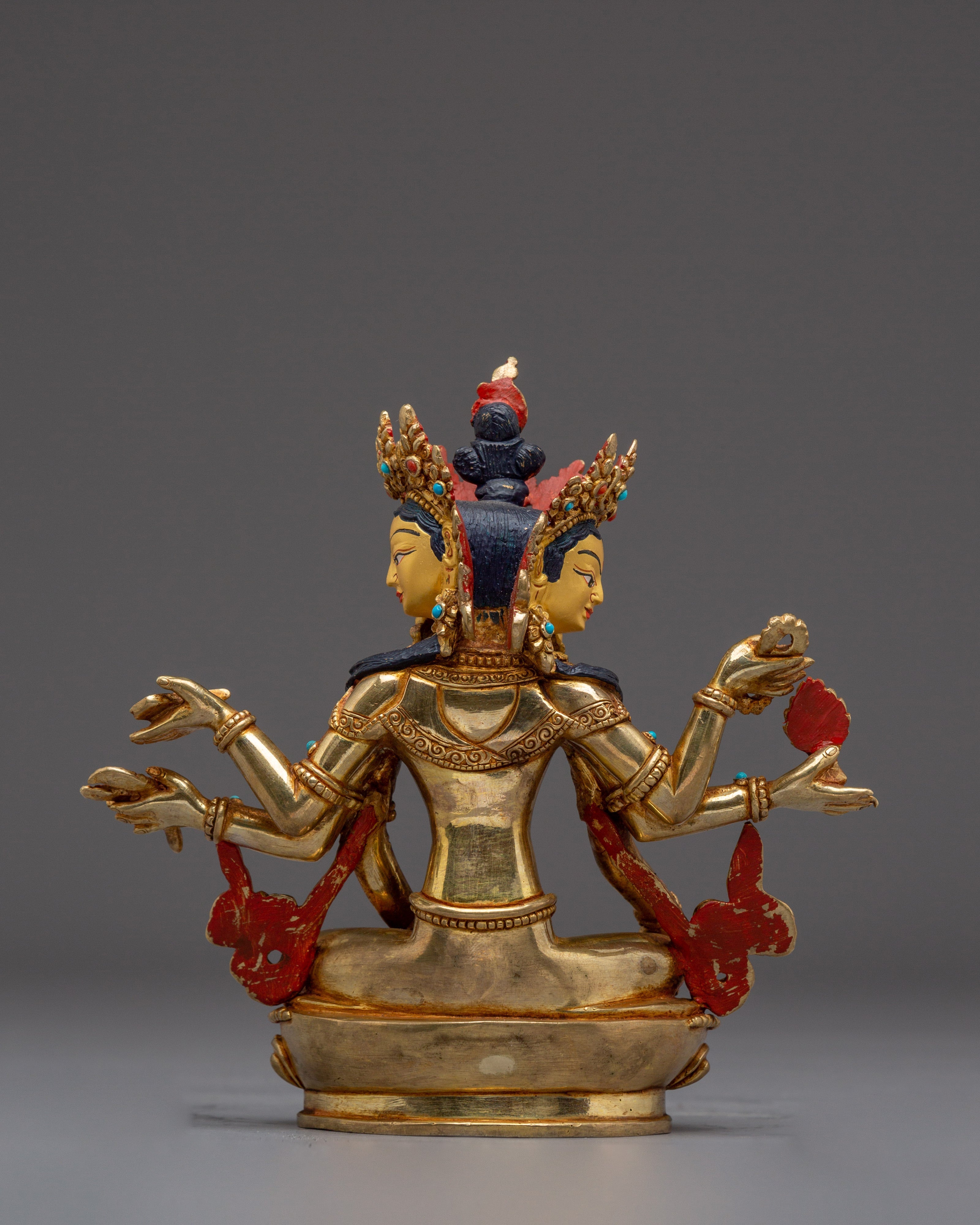 Spiritual Prosperity Icon Vasudhara | Tibetan Art for Abundance