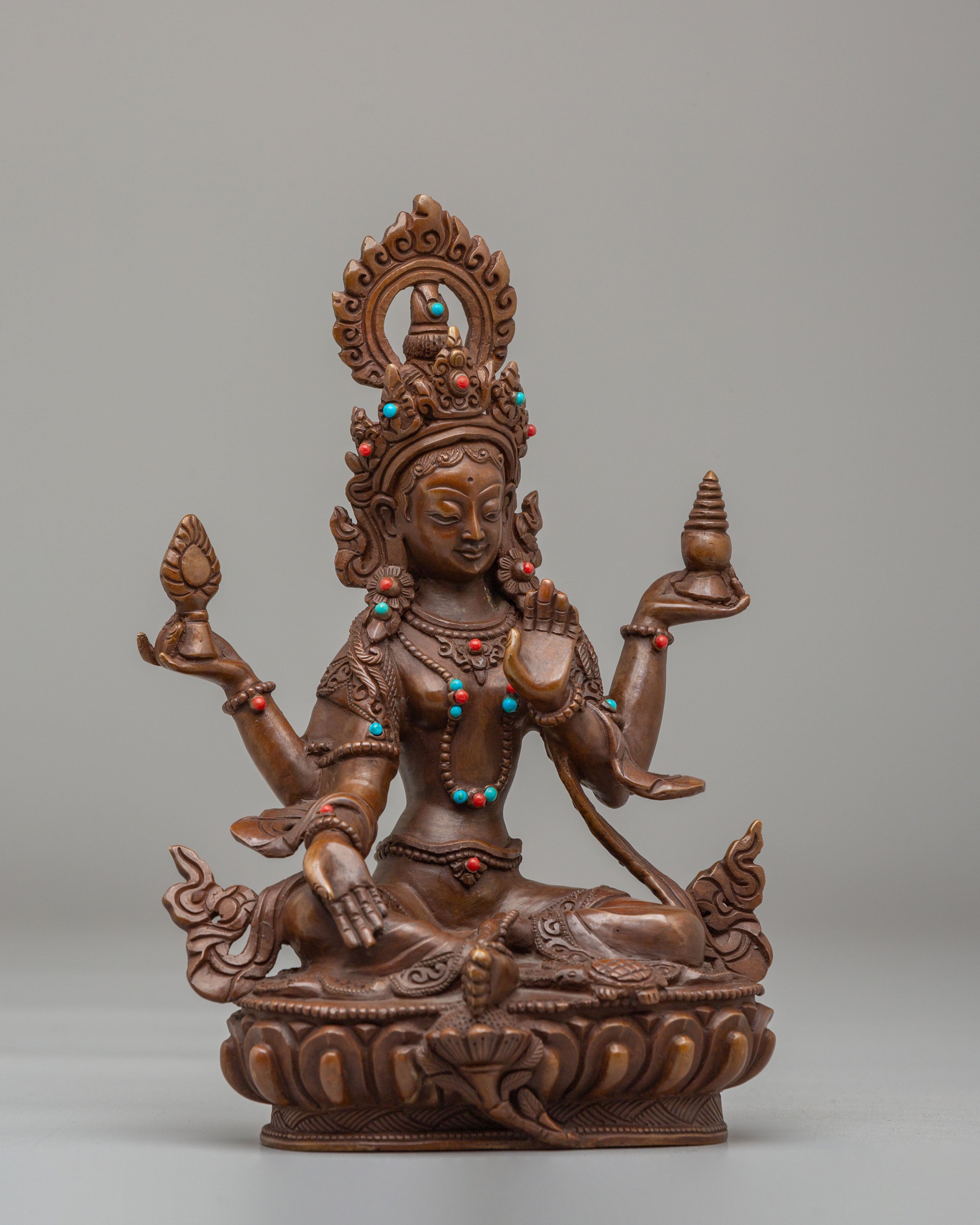 Lakshmi Wealth Goddess Sculpture | Hindu God of Prosperity