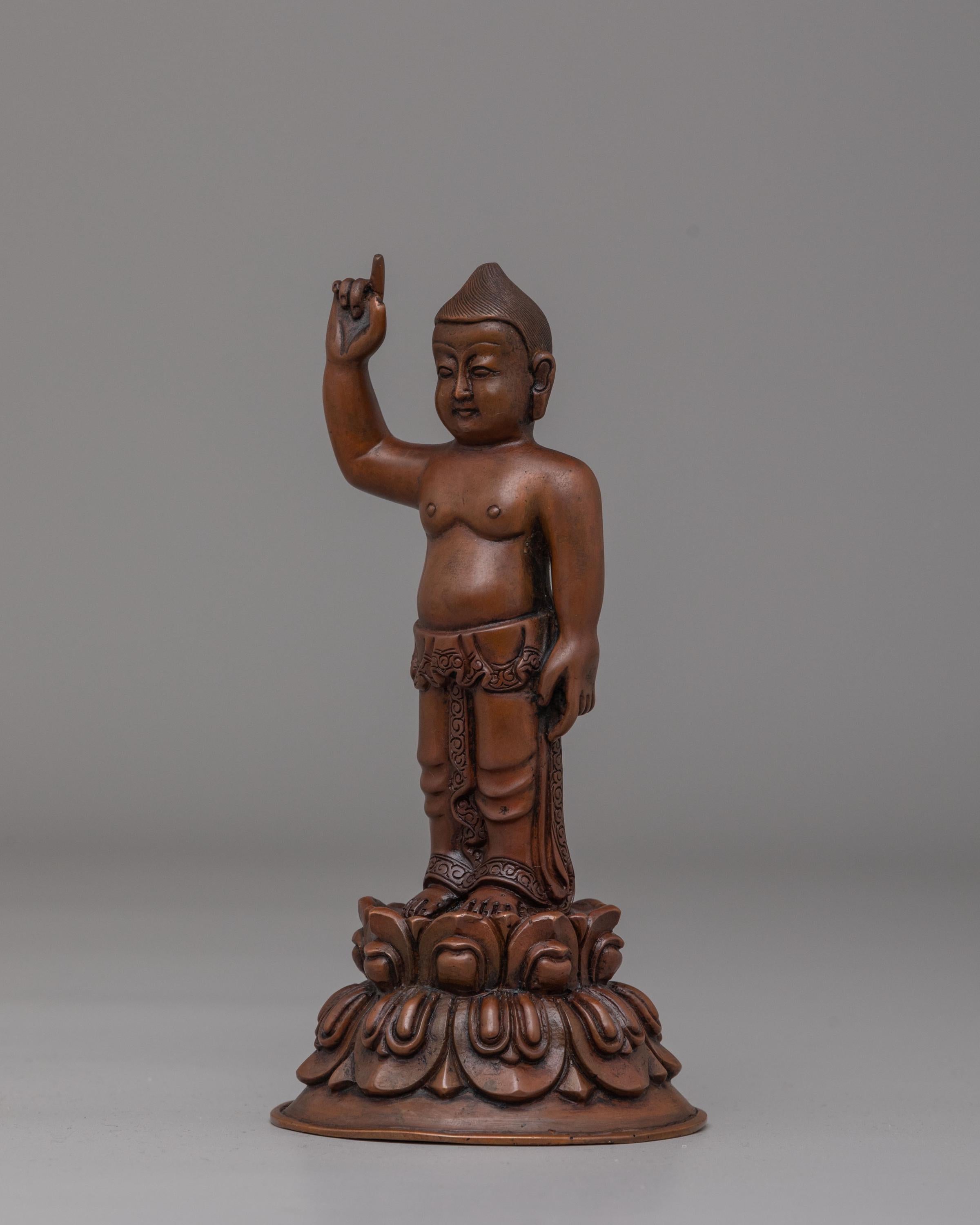 Tibetan Siddhartha Gautama Statue | Symbolizing Spiritual Awakening and Enlightenment