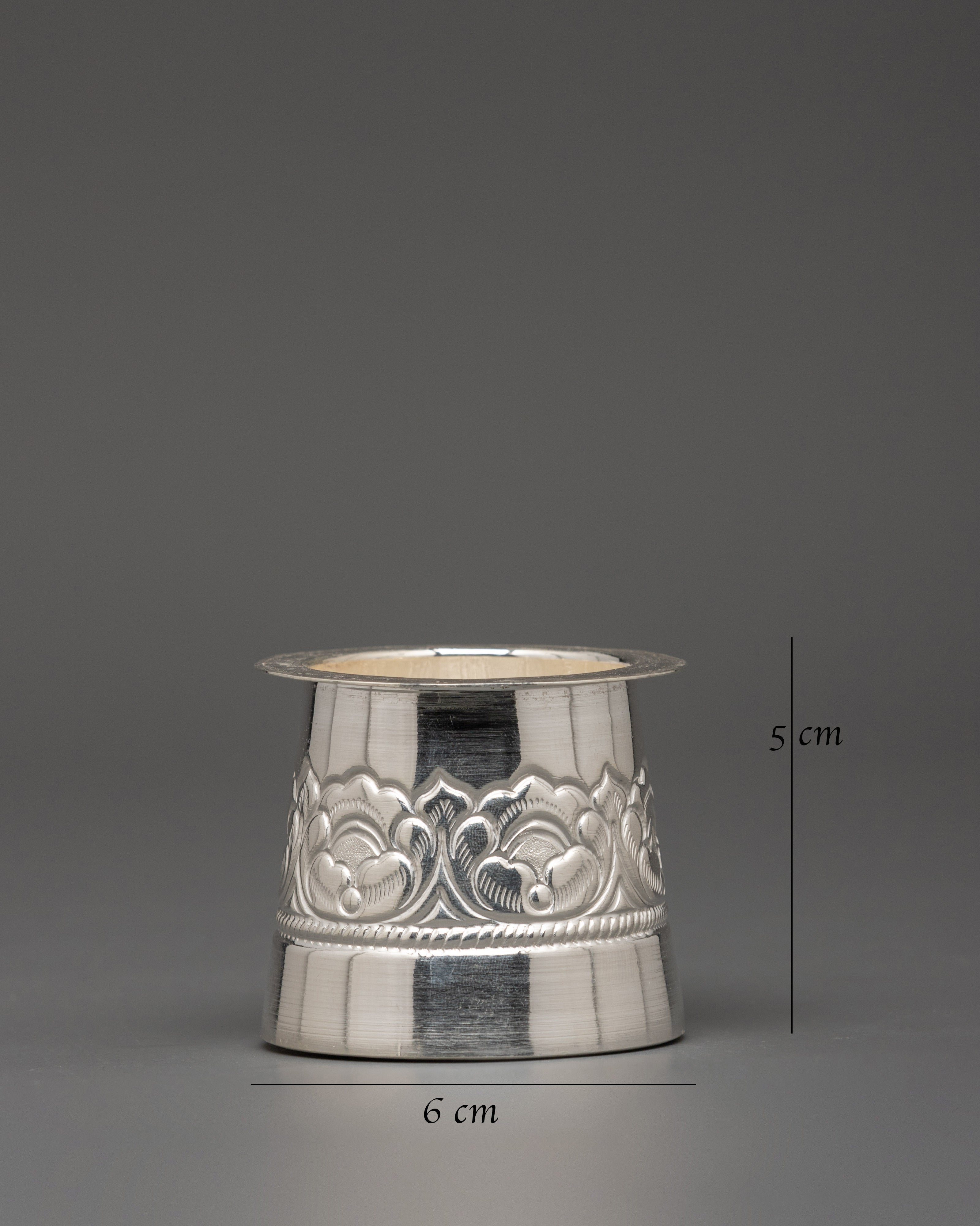 Handcrafted Pure Silver Panchapatra Set | Ideal for Sacred Ceremonies