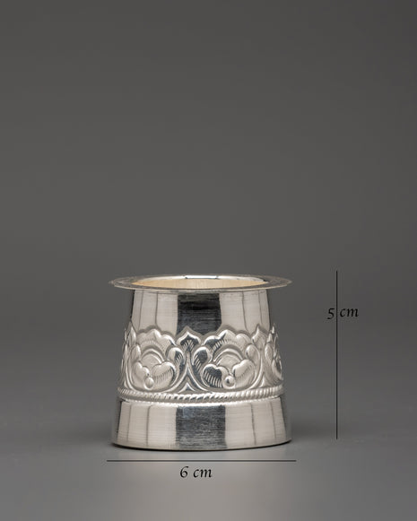Handcrafted Pure Silver Panchapatra Set | Ideal for Sacred Ceremonies