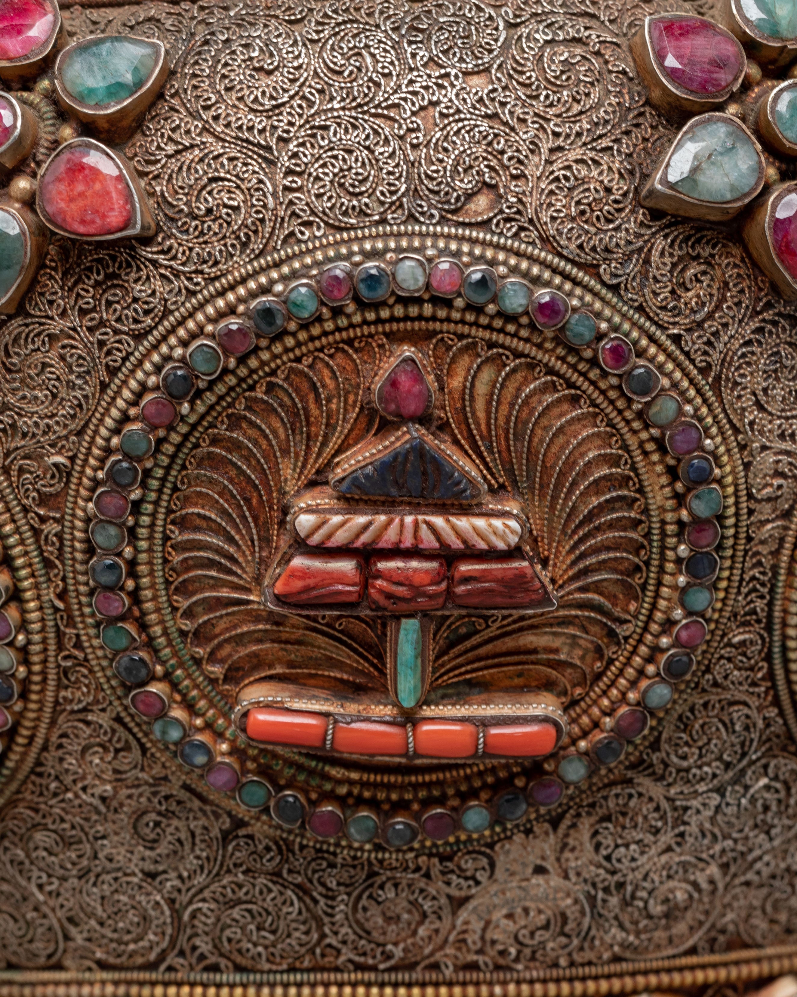 Tibetan Buddhist Dhupur Rice Pot | Himalayan Ritual Offering Vessel