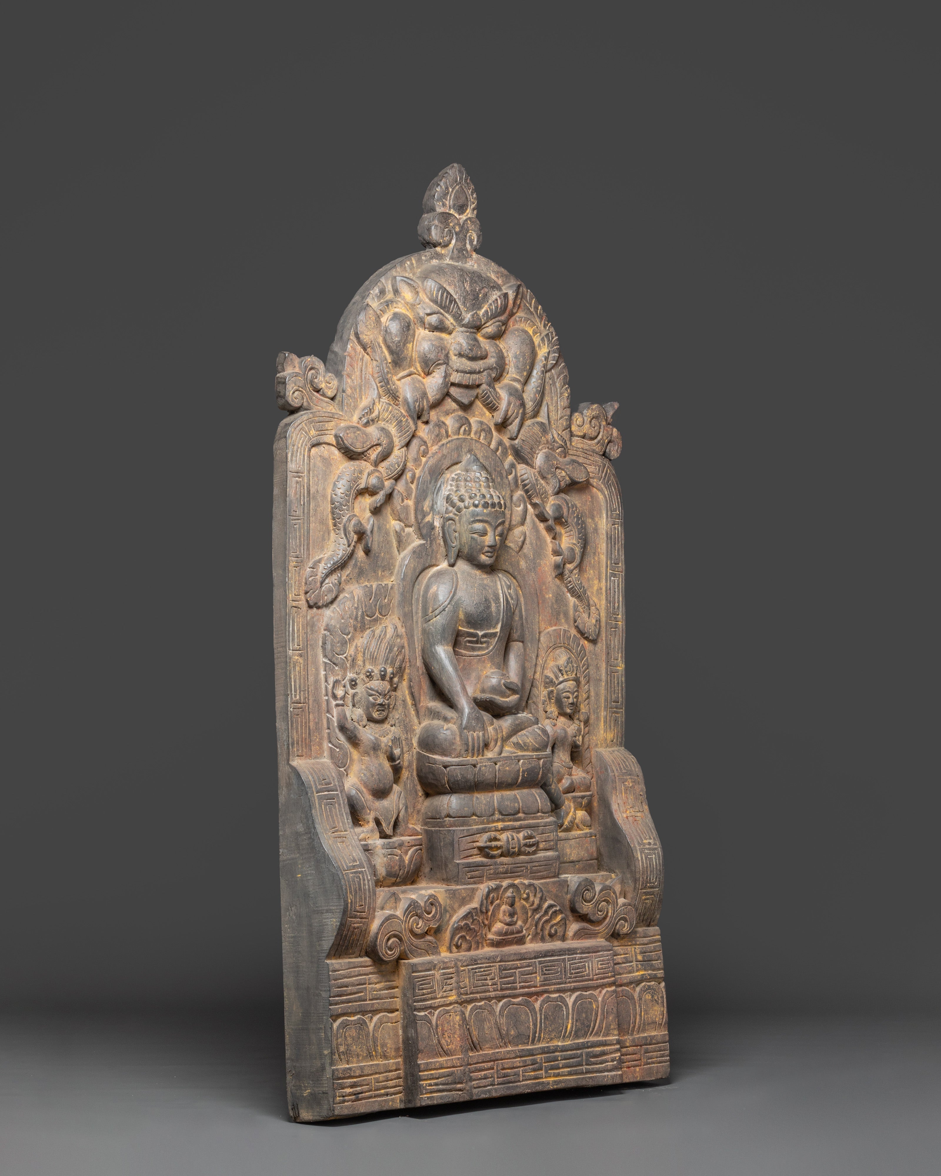 Shakyamuni Buddha Wooden Sculpture | Historical Buddha