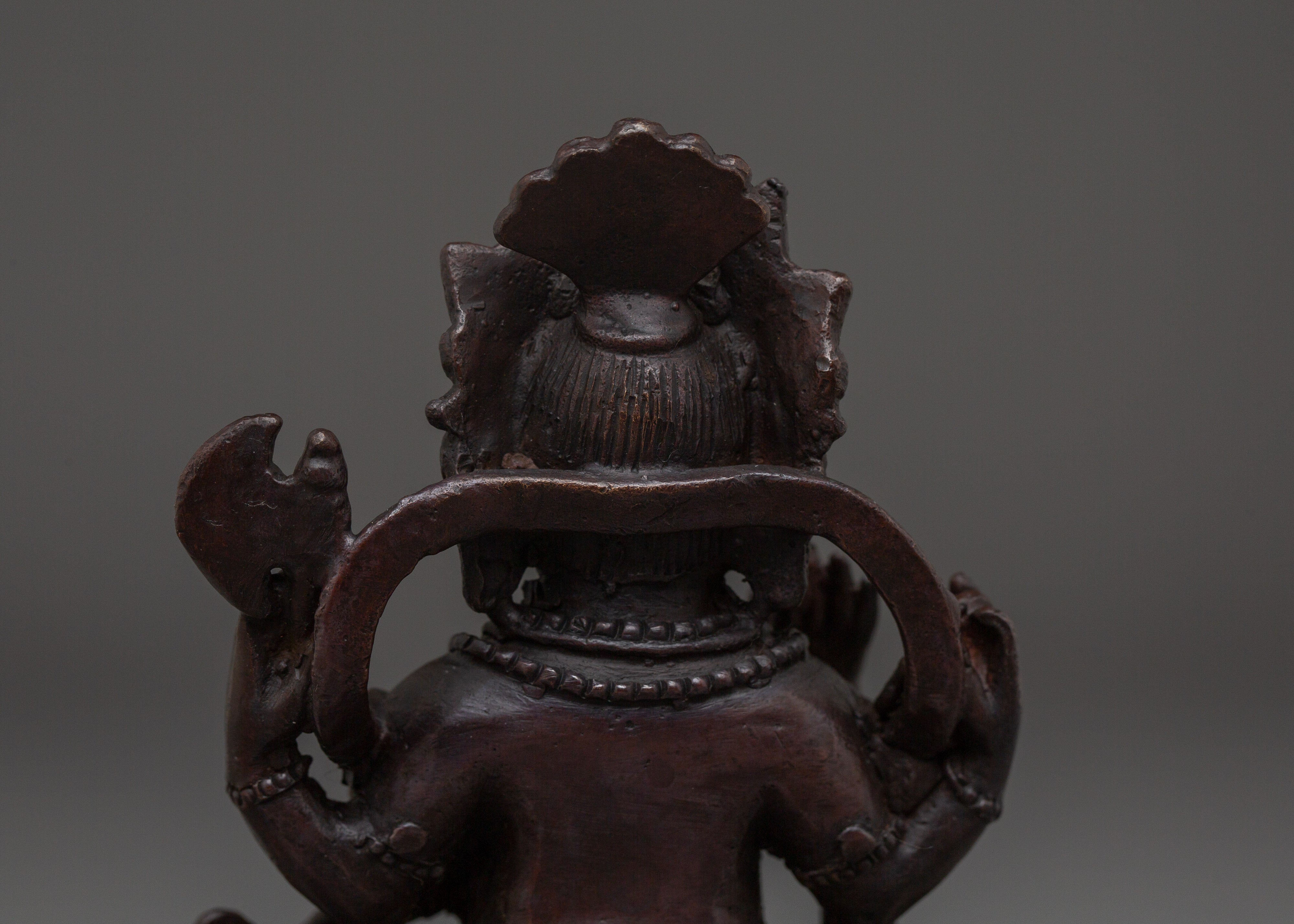 Handcrafted Statue of Lord Ganesha | Oxidized Copper Ganesh Idol