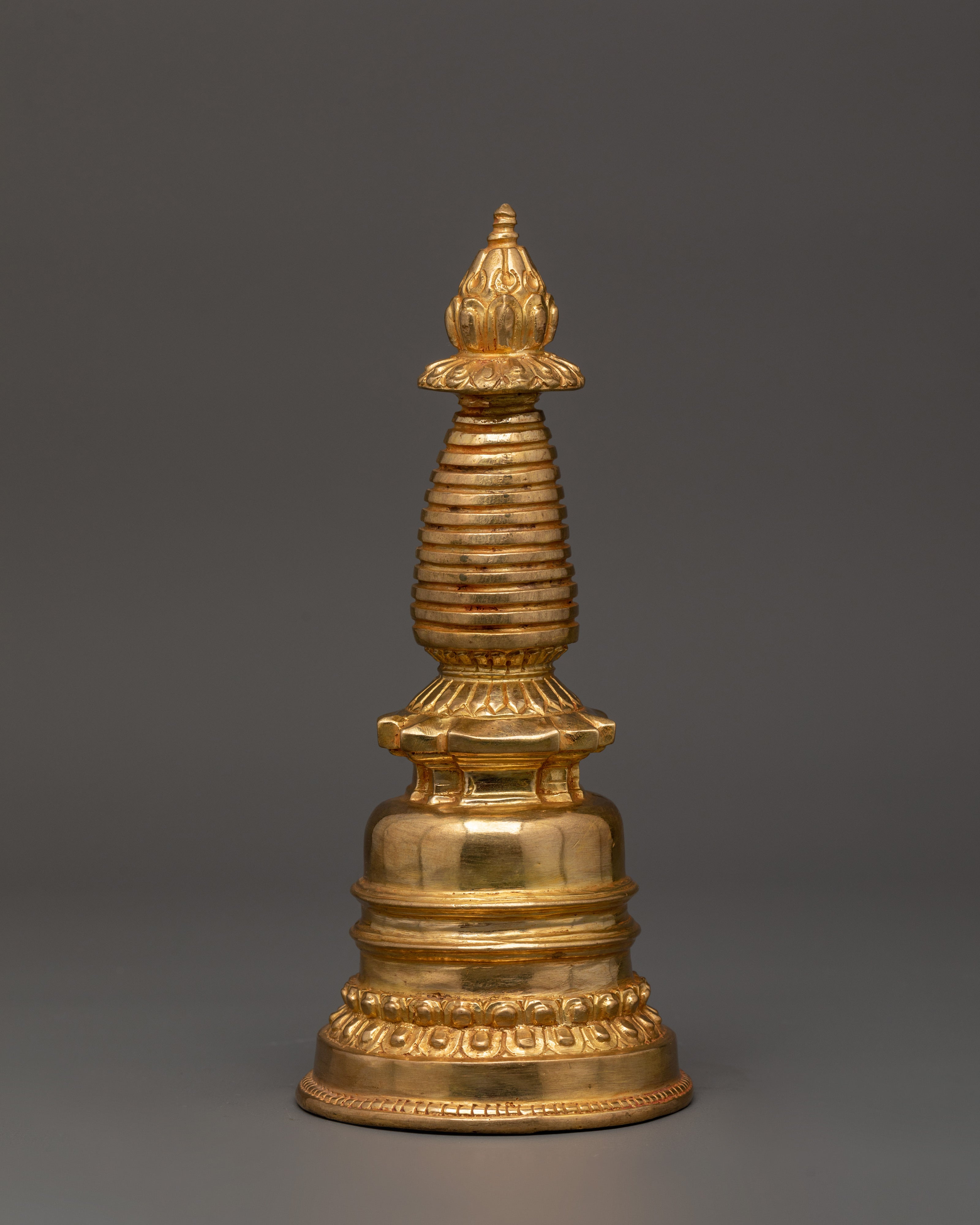 Gold Plated Buddhist Decor | Sacred Buddhist Sculpture