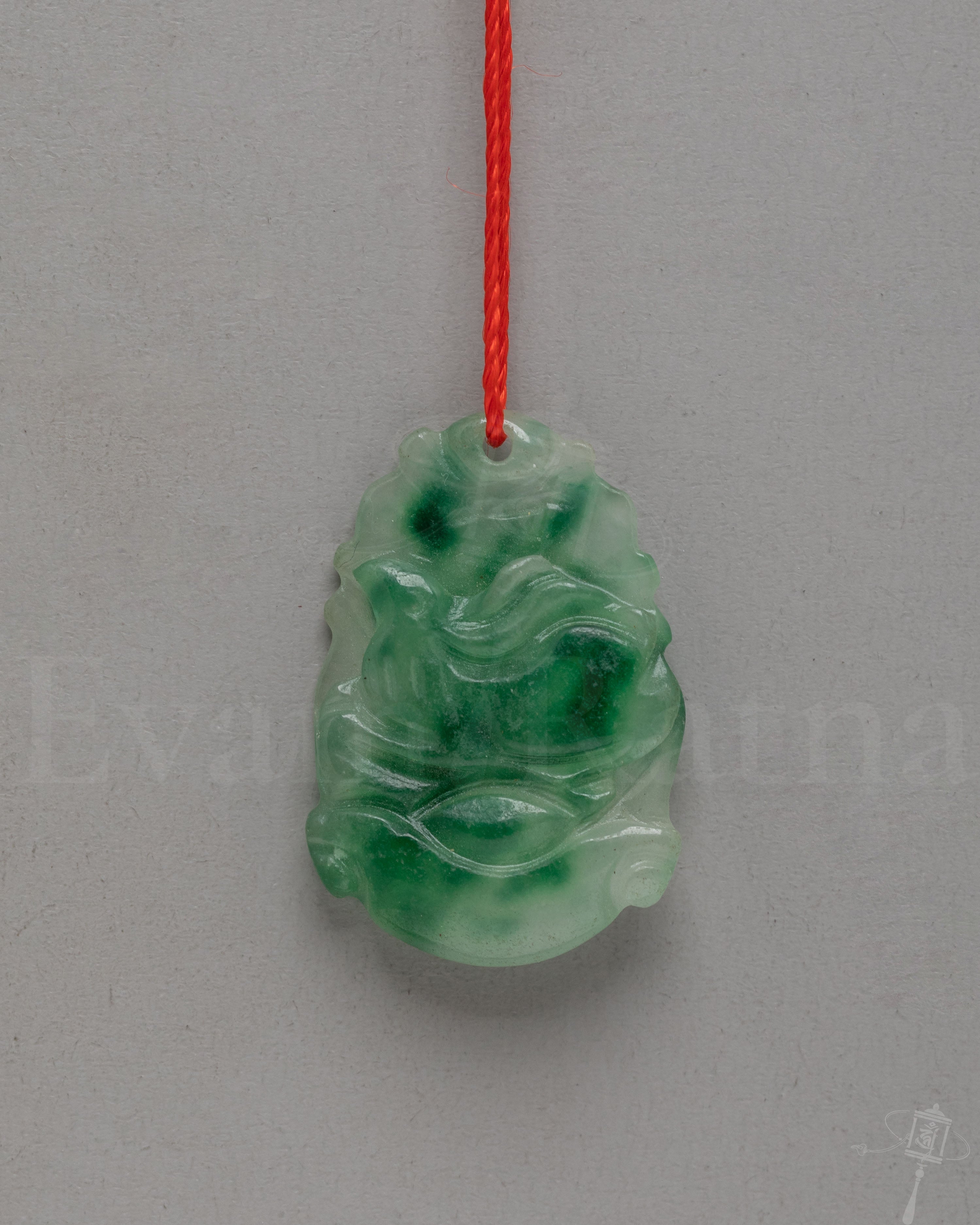 Sacred Tibetan Jade Locket Amulet | Hand Carved Jade Spiritual Pendant