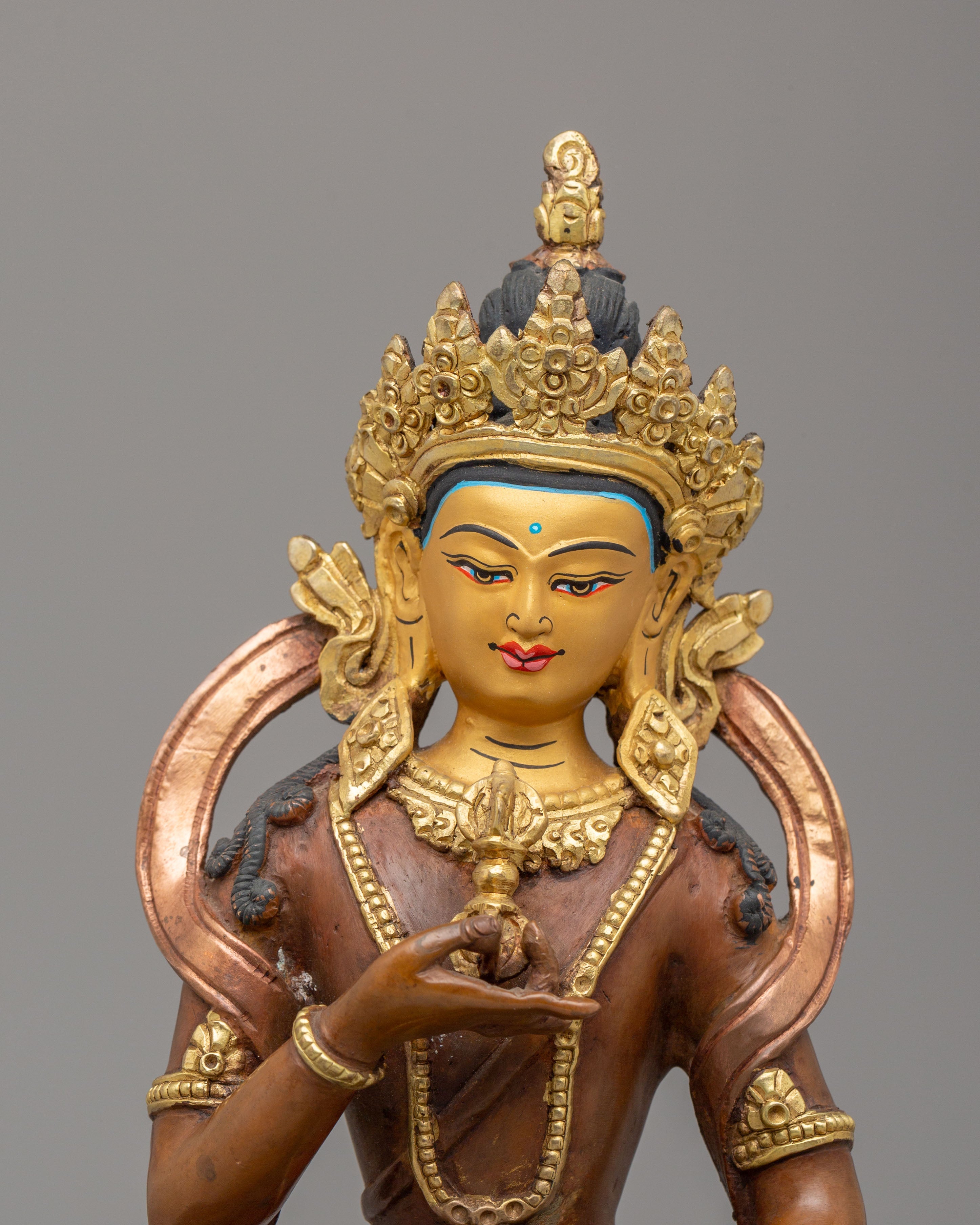 Vajrasattva Copper Handmade Sculpture | Tibetan Buddha Statue
