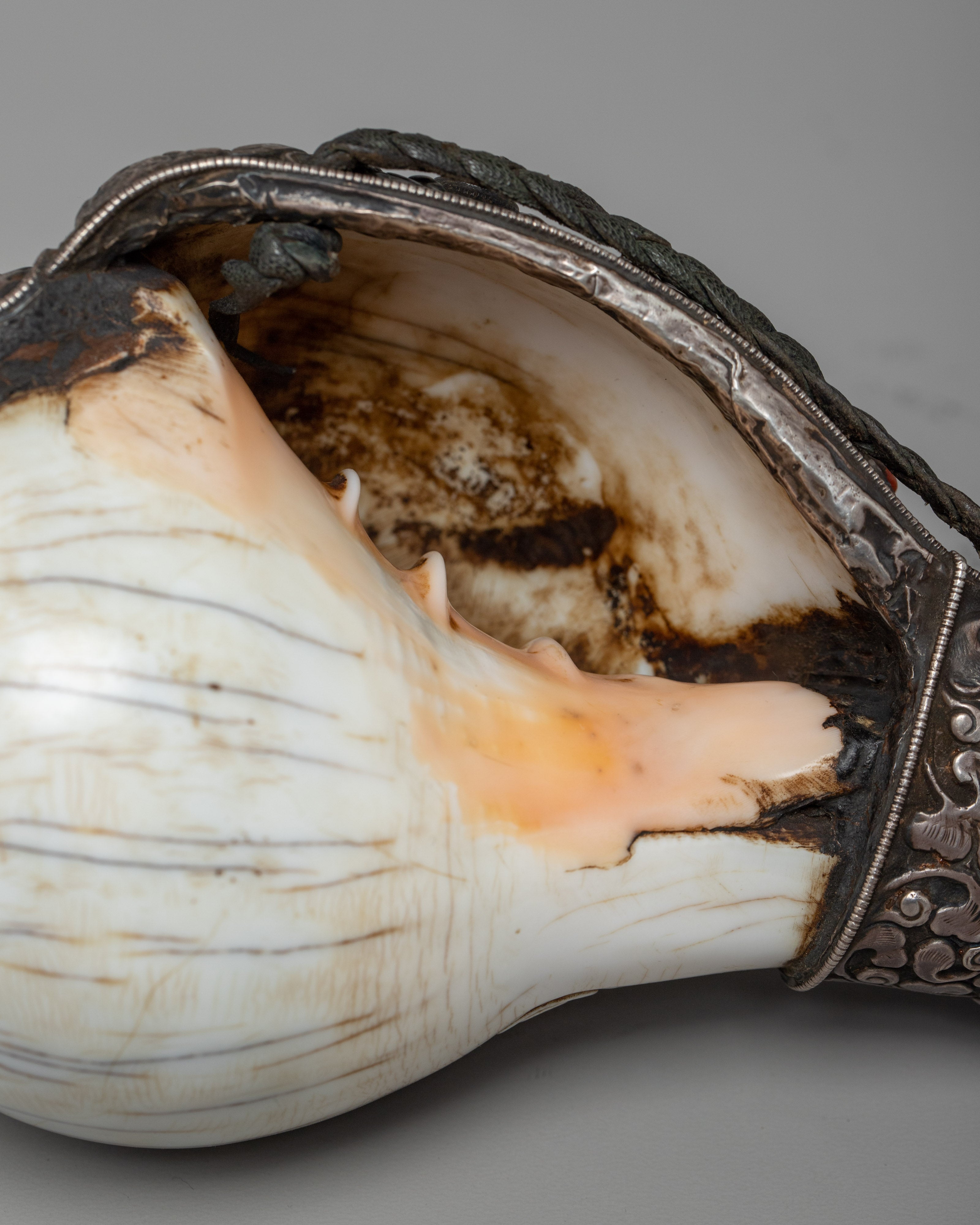 Silver plated Sankha | Symbolizing Spiritual Purity and Divine Connection