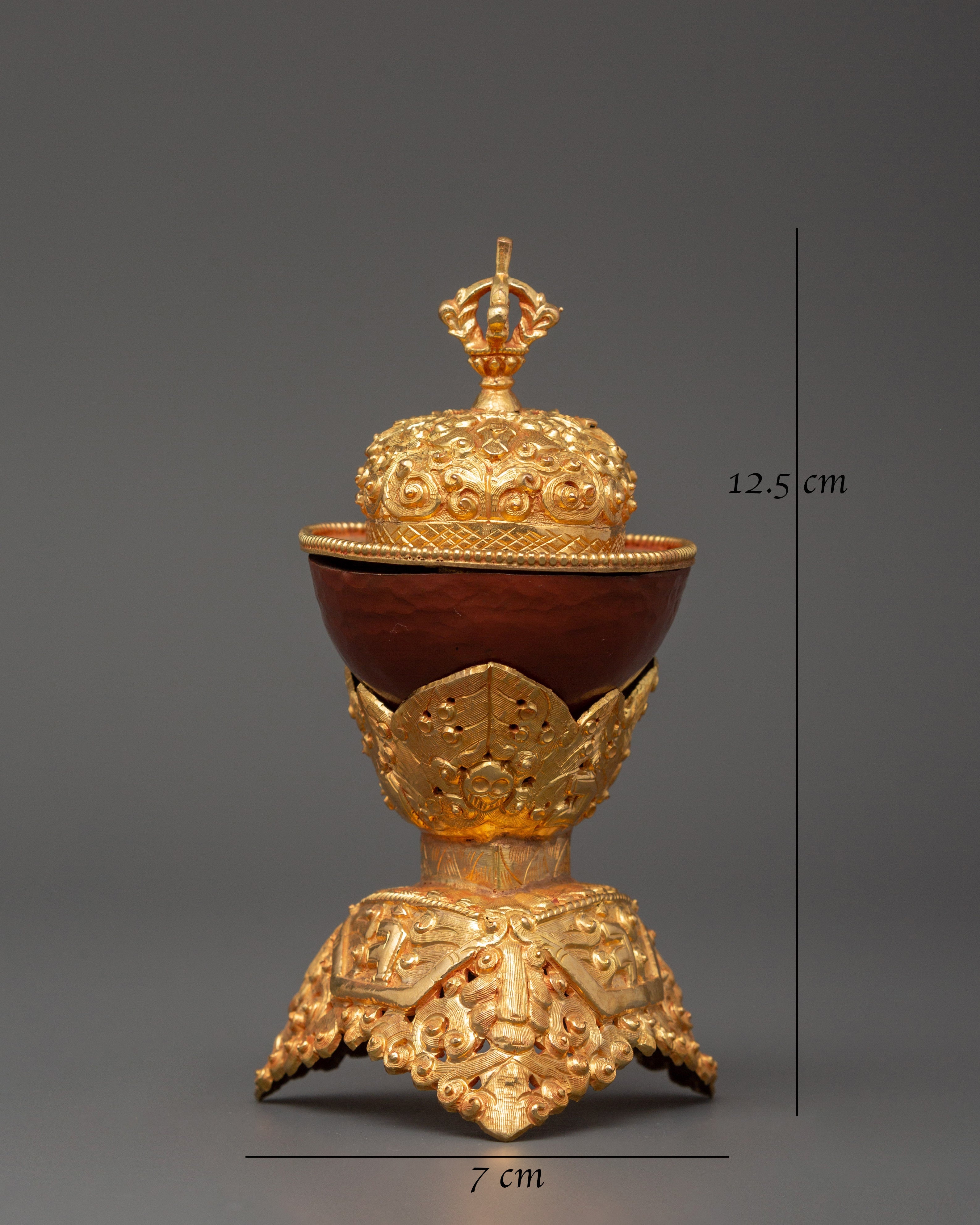 Buddhist Ritual Kapala for Ceremonies | Buddhist Handmade Skull Kapala
