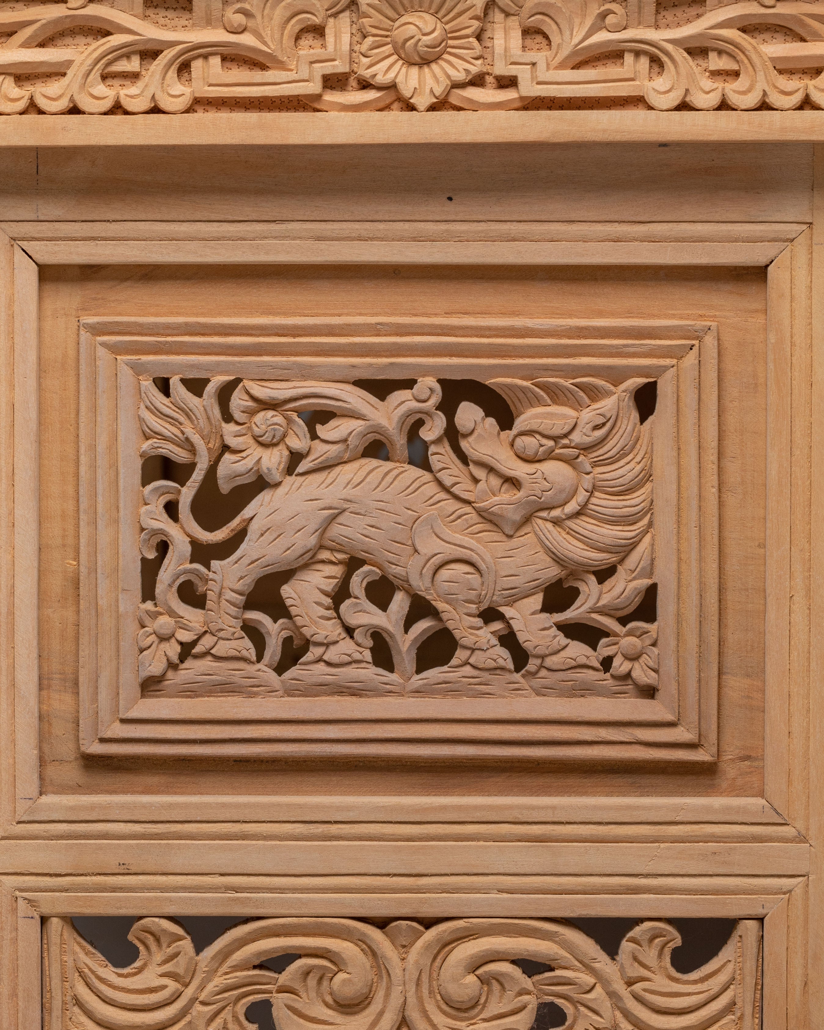 Tibetan Wooden Folding Table | Portable Outdoor Dining Set