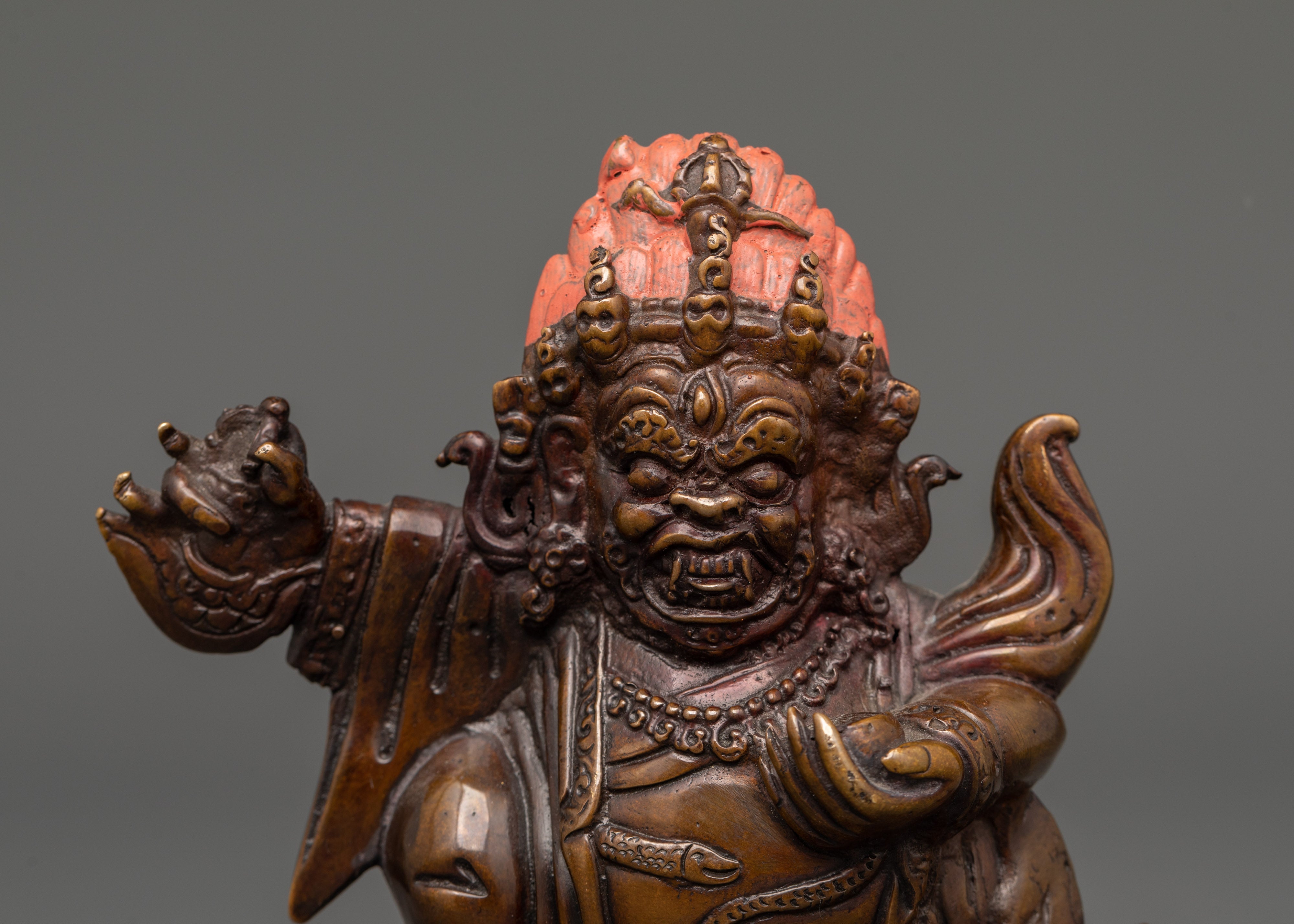Mahakala Bernagchen Tibetan Protector Deity | Home Shrine & Meditation Decor