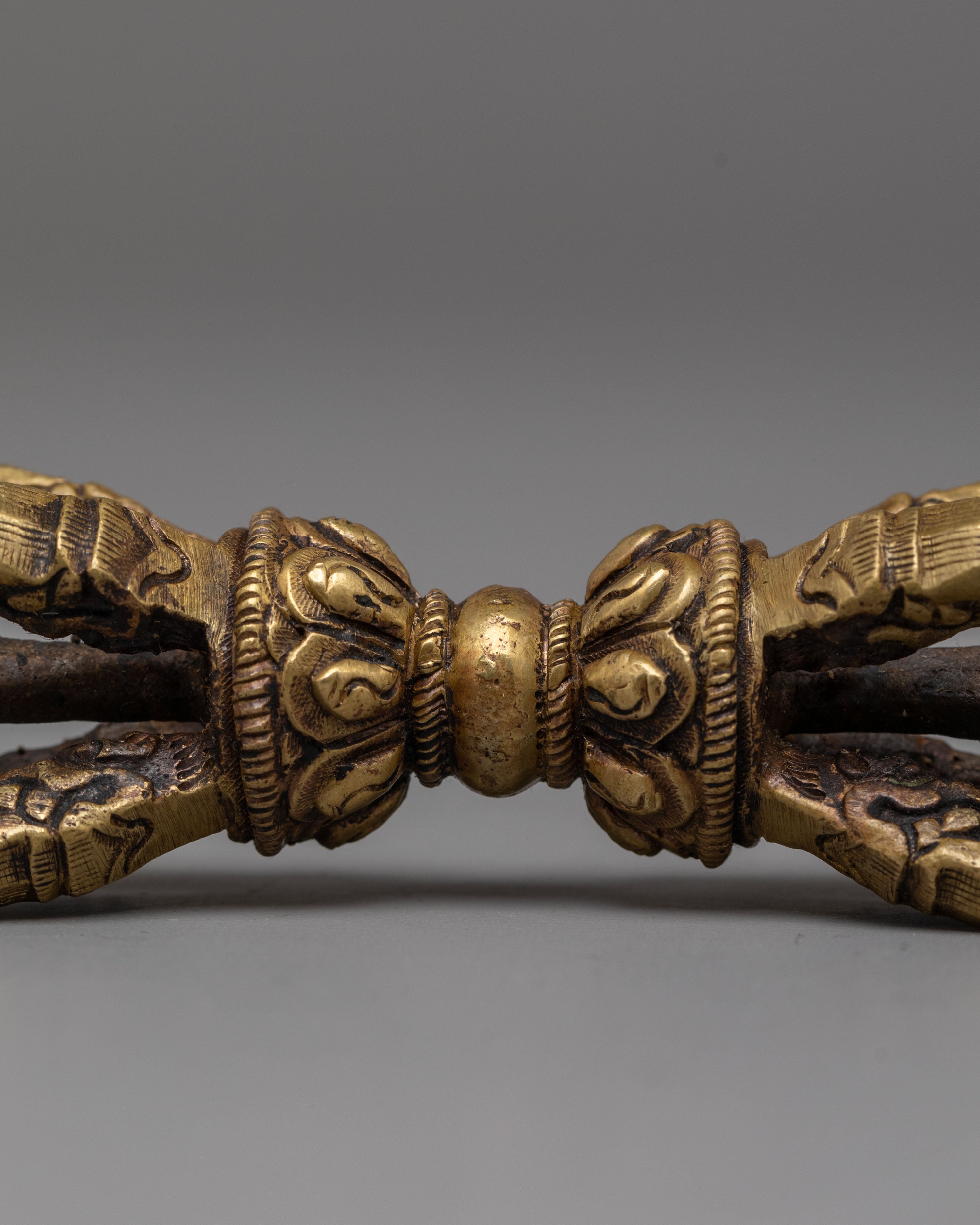 Handmade Vajra and Bell Set | Spiritual Brass and Bronze Buddhist Iconography