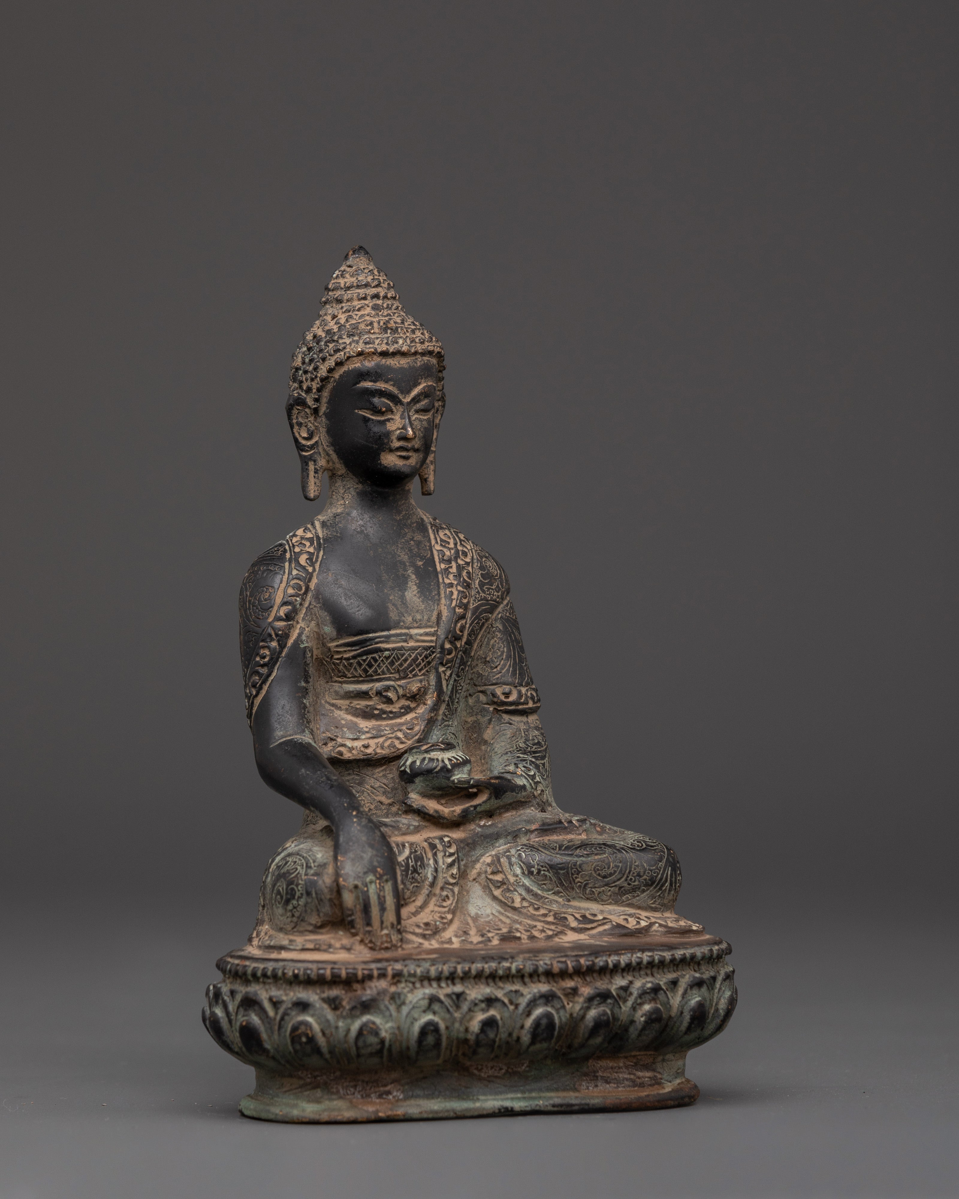 Shakyamuni Buddha Altar Statue | Handmade Buddhist Sculpture