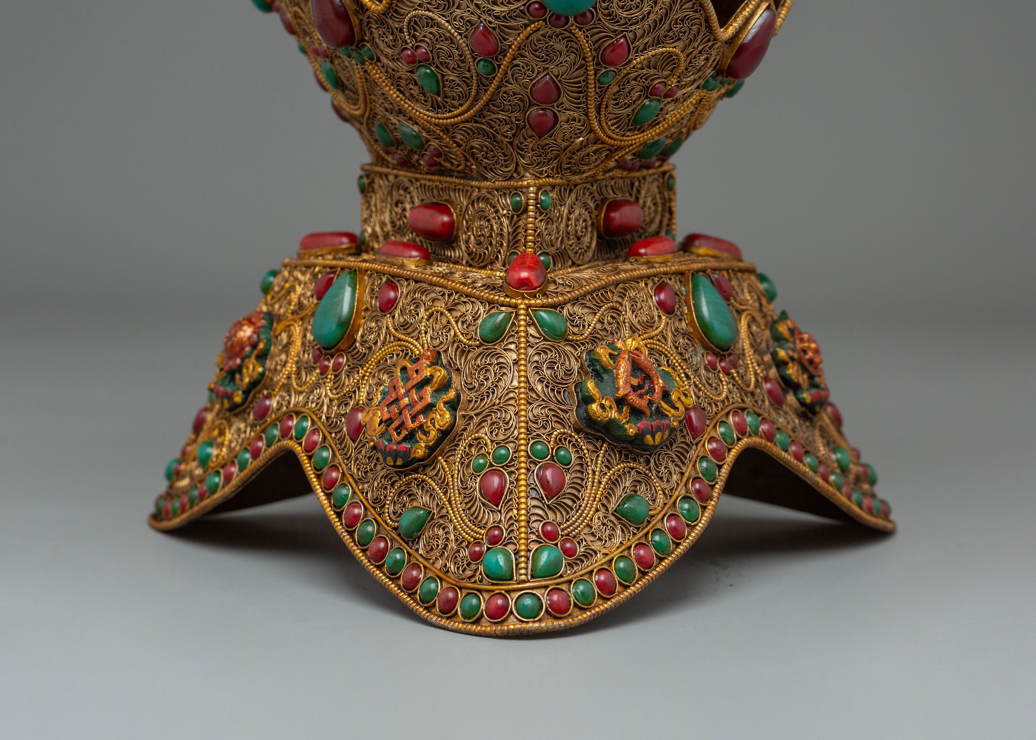 Kapala Skull Cup for Buddhist Rituals | Sacred Tibetan Offering Vessel