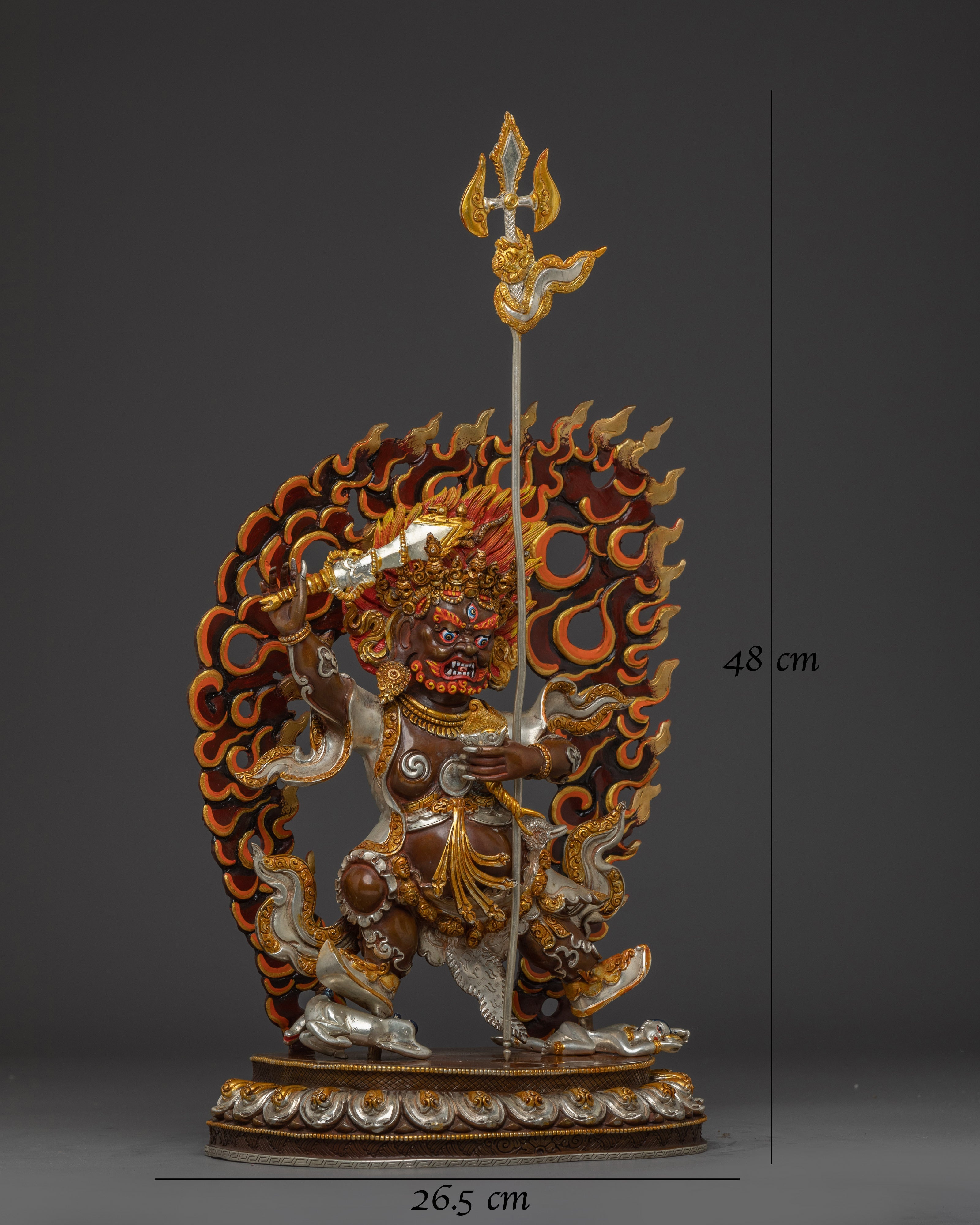 Dharma Guardian Mahakala Bernagchen Statue | Wrathful Protector