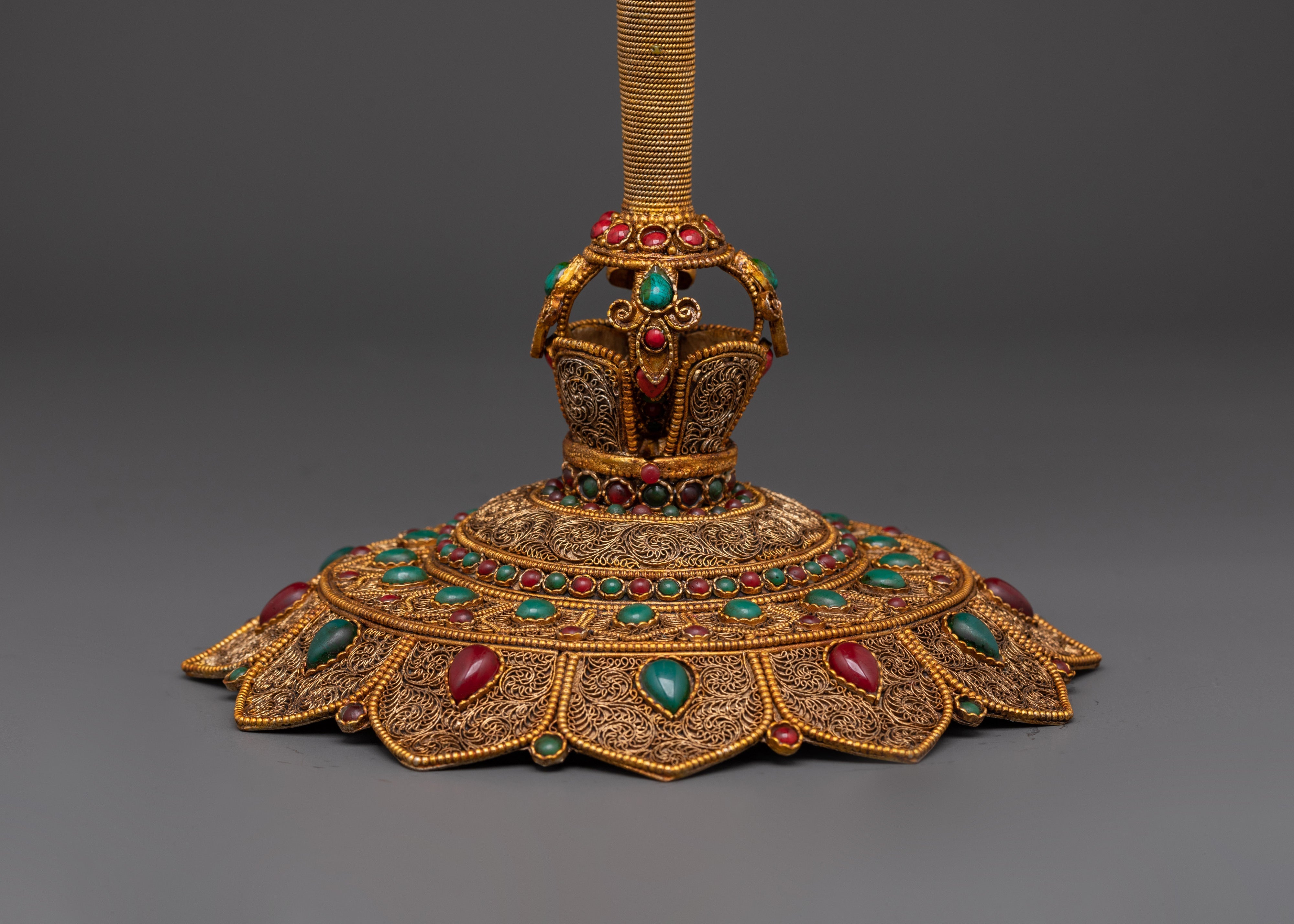 Handmade Copper Axe for Ritual Ceremonies | Gold Plated Sacred Ritual Tool