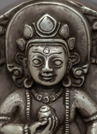Sacred Dzambhala Ghau Box | Buddhist Artifact for Prosperity and Protection