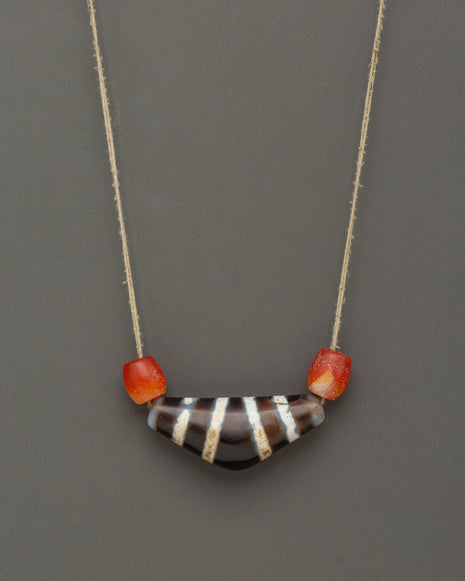 Coral Stone Mala Necklace