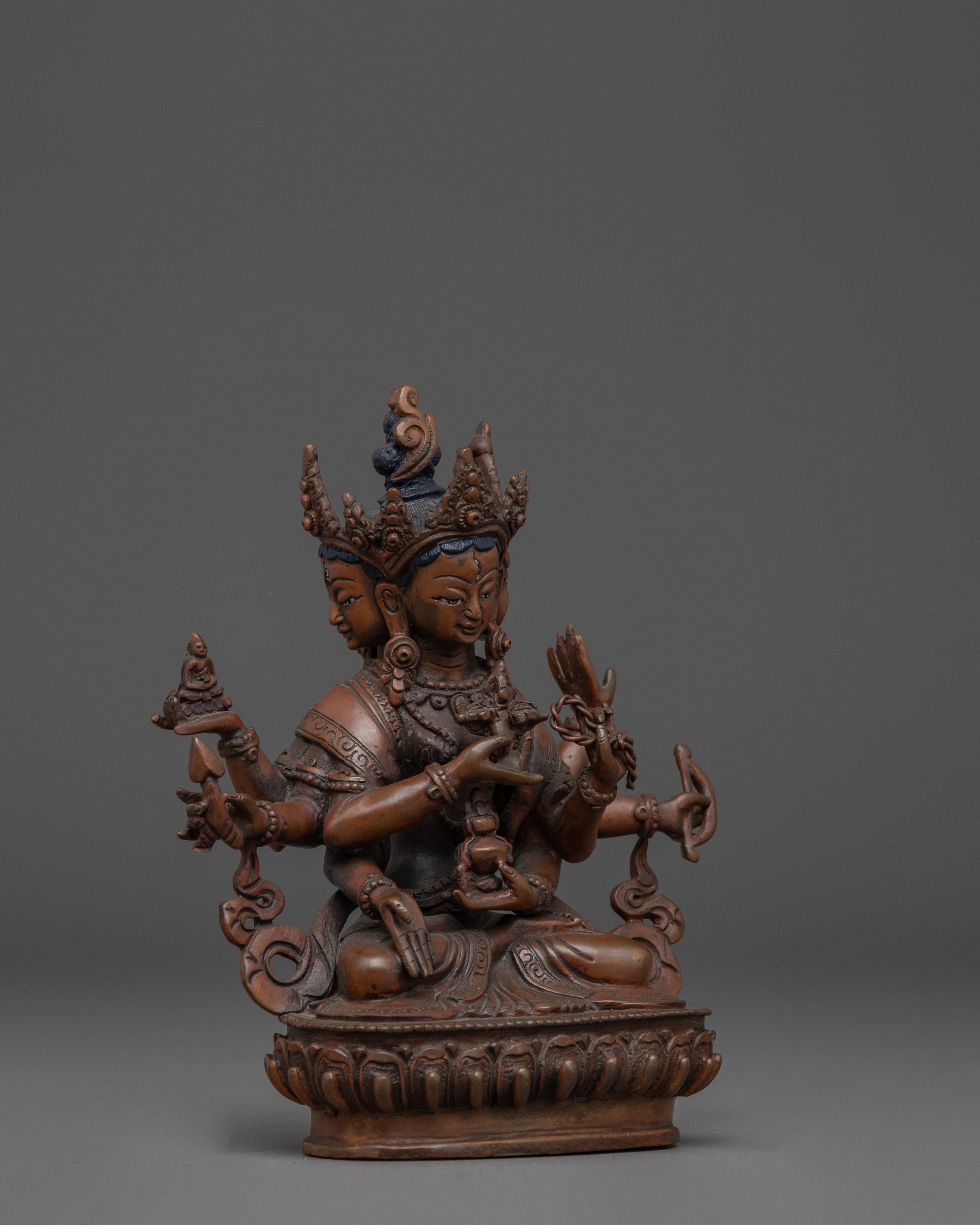 Oxidized Copper Namgyalma Statue | Symbol of Longevity and Prosperity