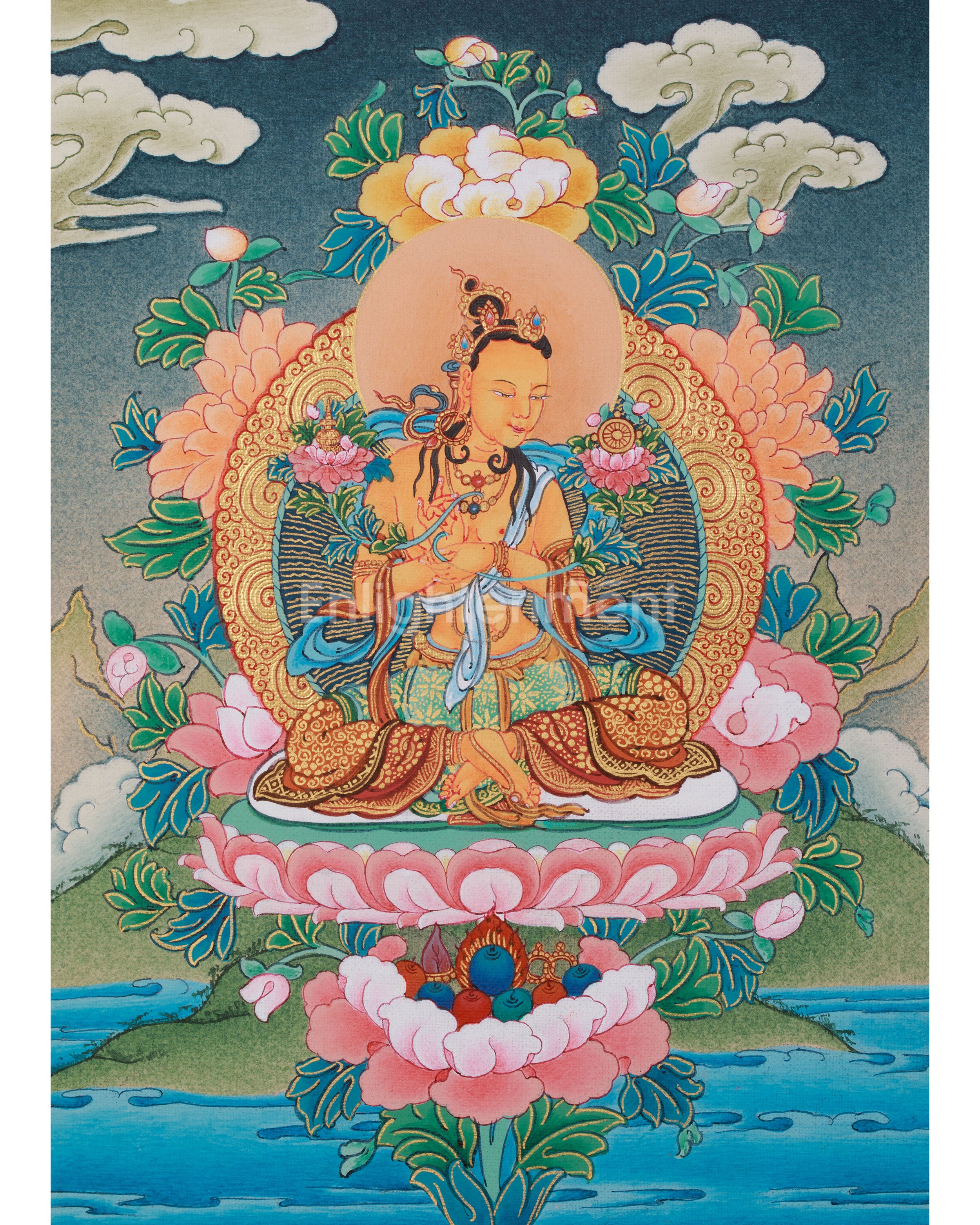 The Eight Bodhisattva Thangka | A Majestic Ensemble of Buddhist Deities