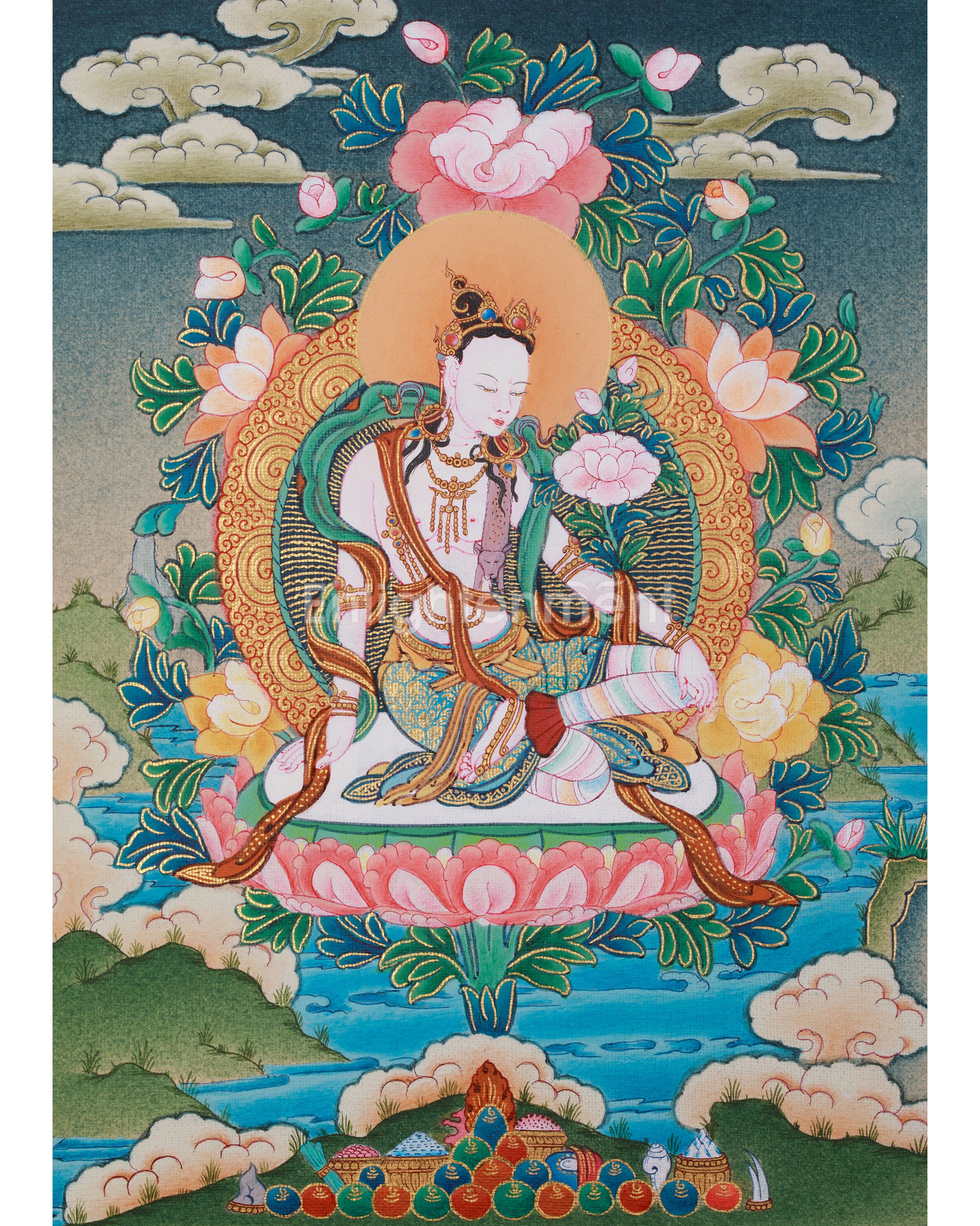 The Eight Bodhisattva Thangka | A Majestic Ensemble of Buddhist Deities