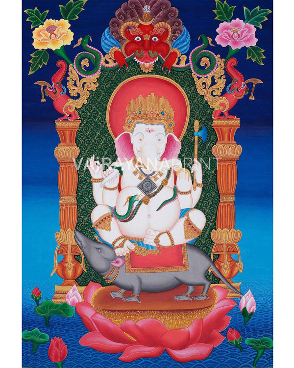 Ganesh Thangka Painting