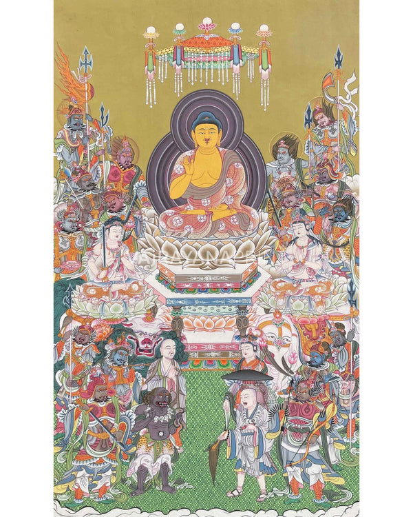 Japanese Style Buddha Print 