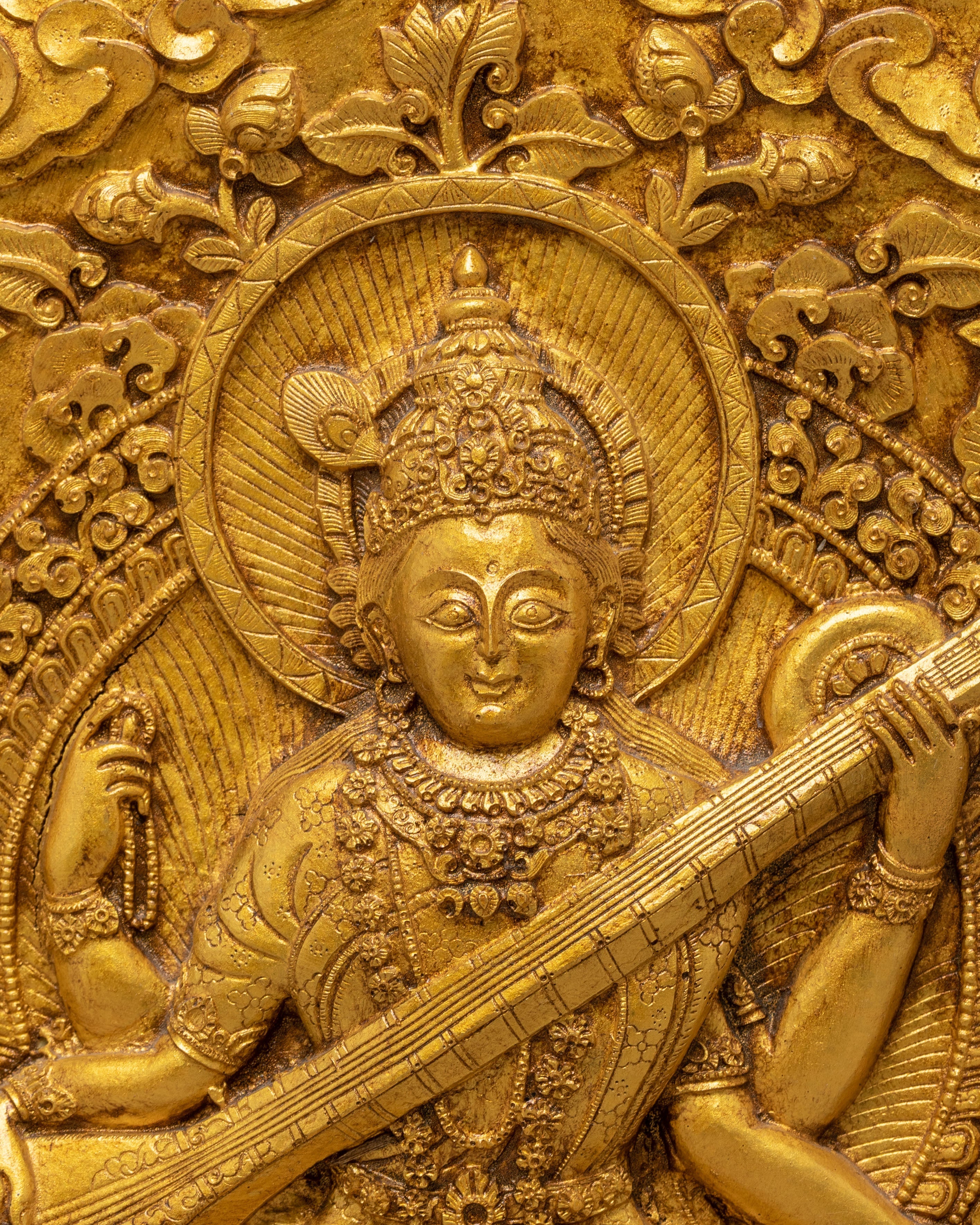Saraswati Devi Wall Hanging | Embodiment of Wisdom