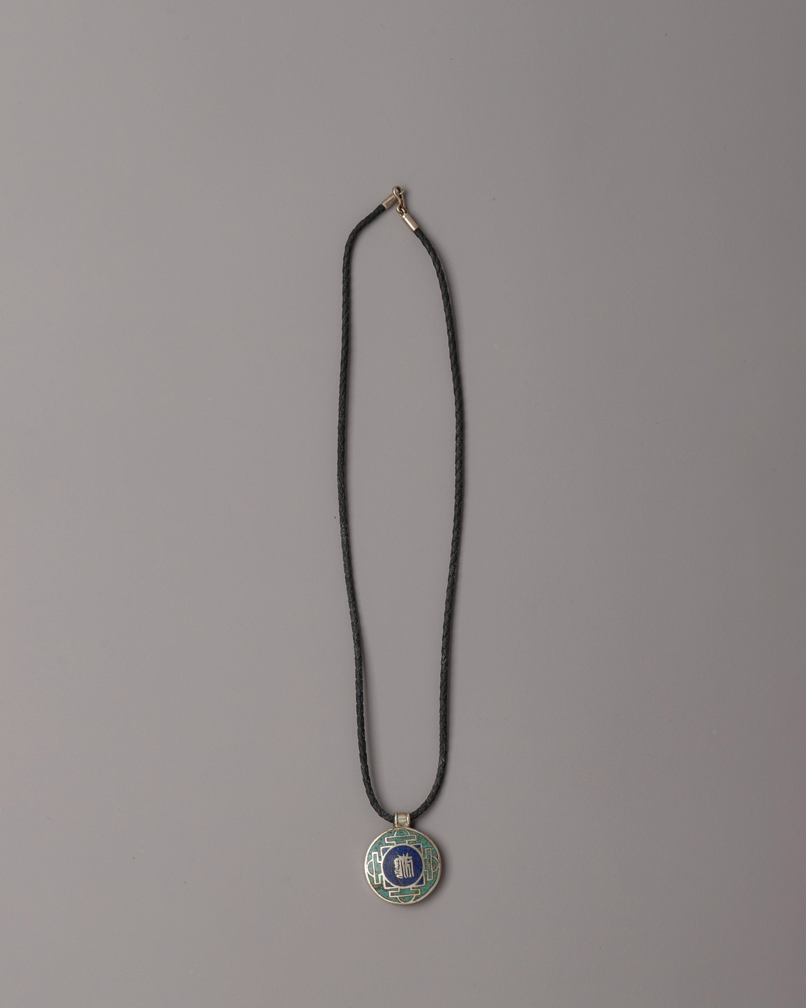 Handcrafted Buddhist Silver Locket | Buddhist Mantra Jewelry