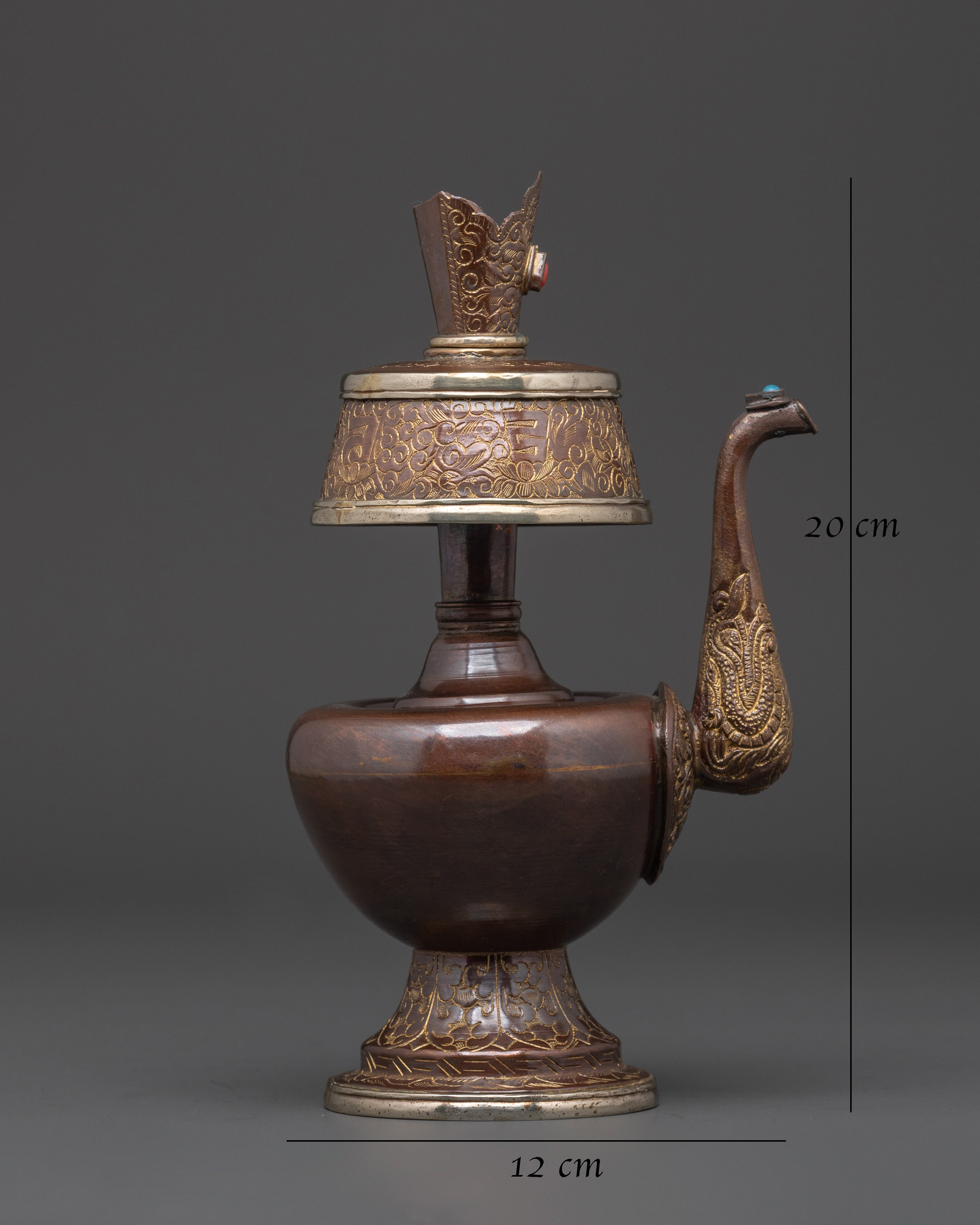 Butter Lamp Set Symbolic Offering Vessel | Ritual Vase for Buddhist Offerings