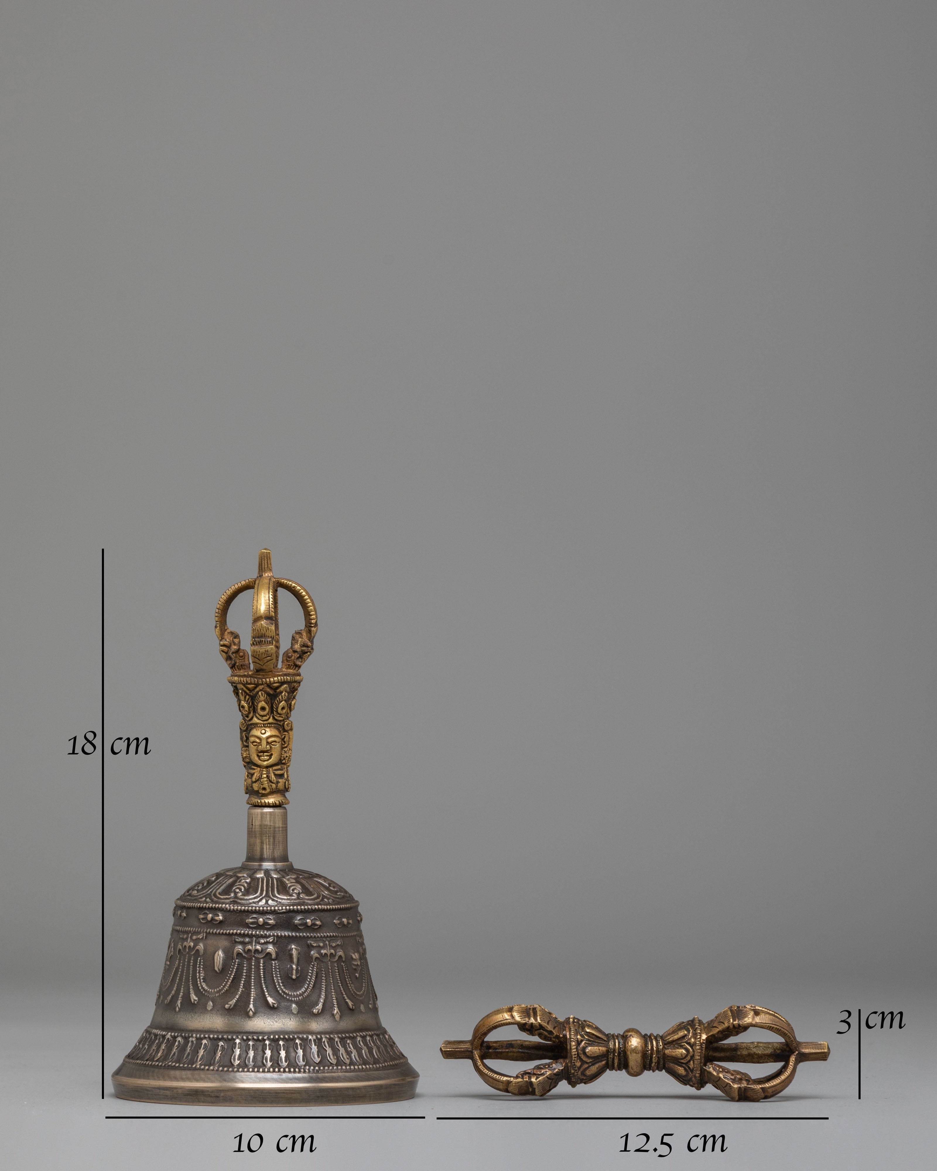 Vajrayana Ritual Dorje And Bell Set | Buddhist Meditation Ritual Tools