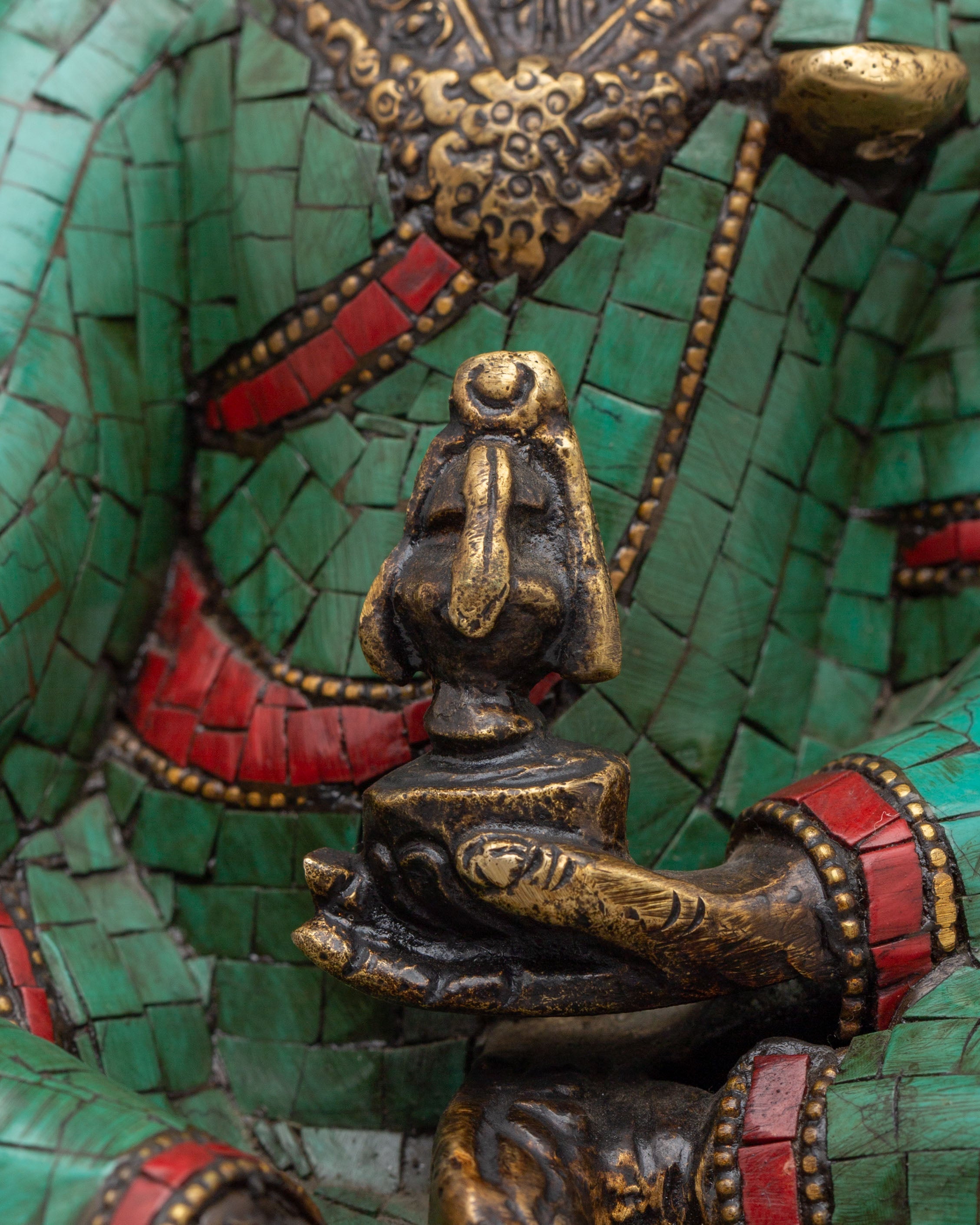 Traditional Guru Rinpoche Statue | Tibetan Masterpiece for Meditation & Rituals