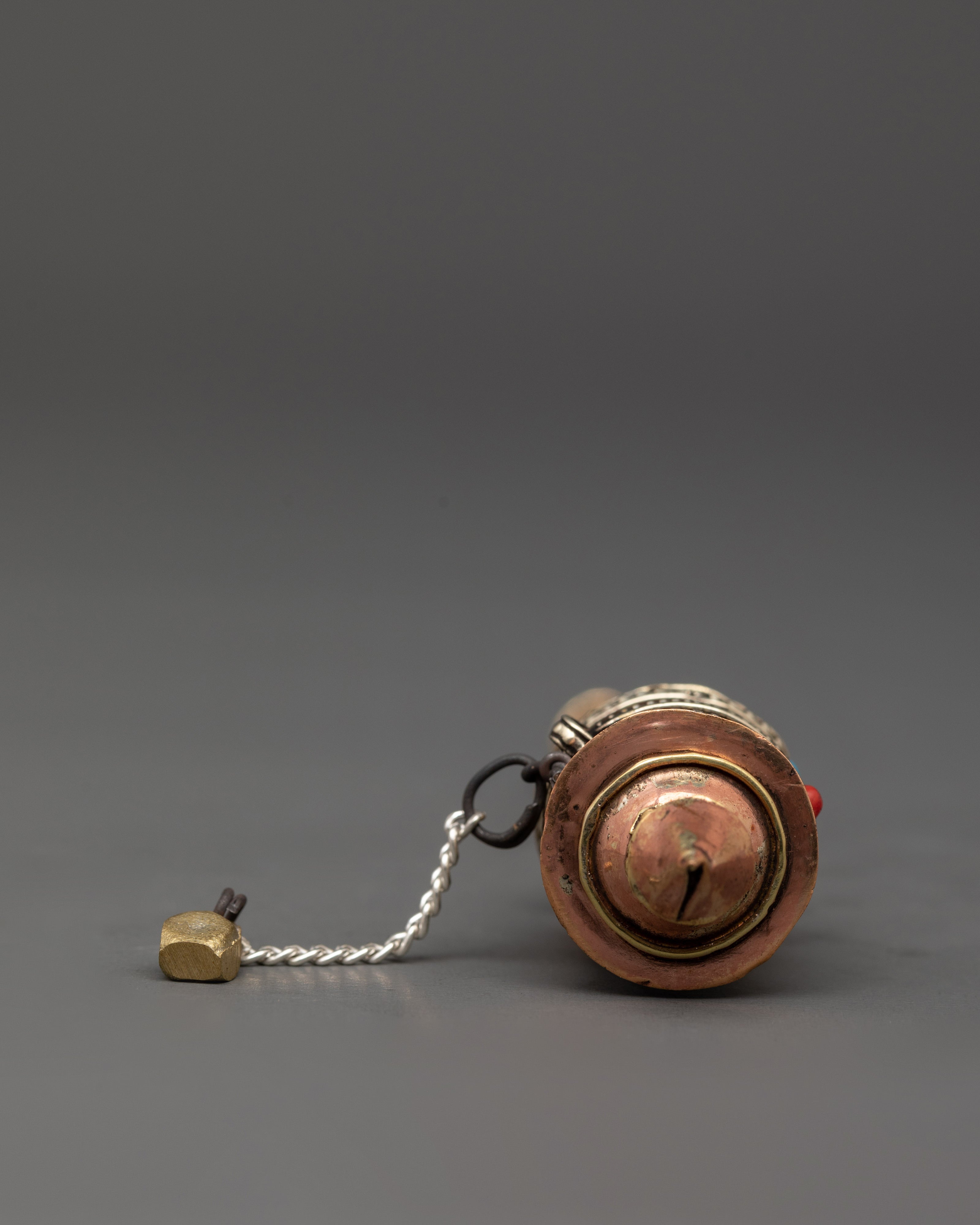 Prayer Wheel Tibetan Buddhist Mantra Spinner | Peace & Purification Ritual Tool